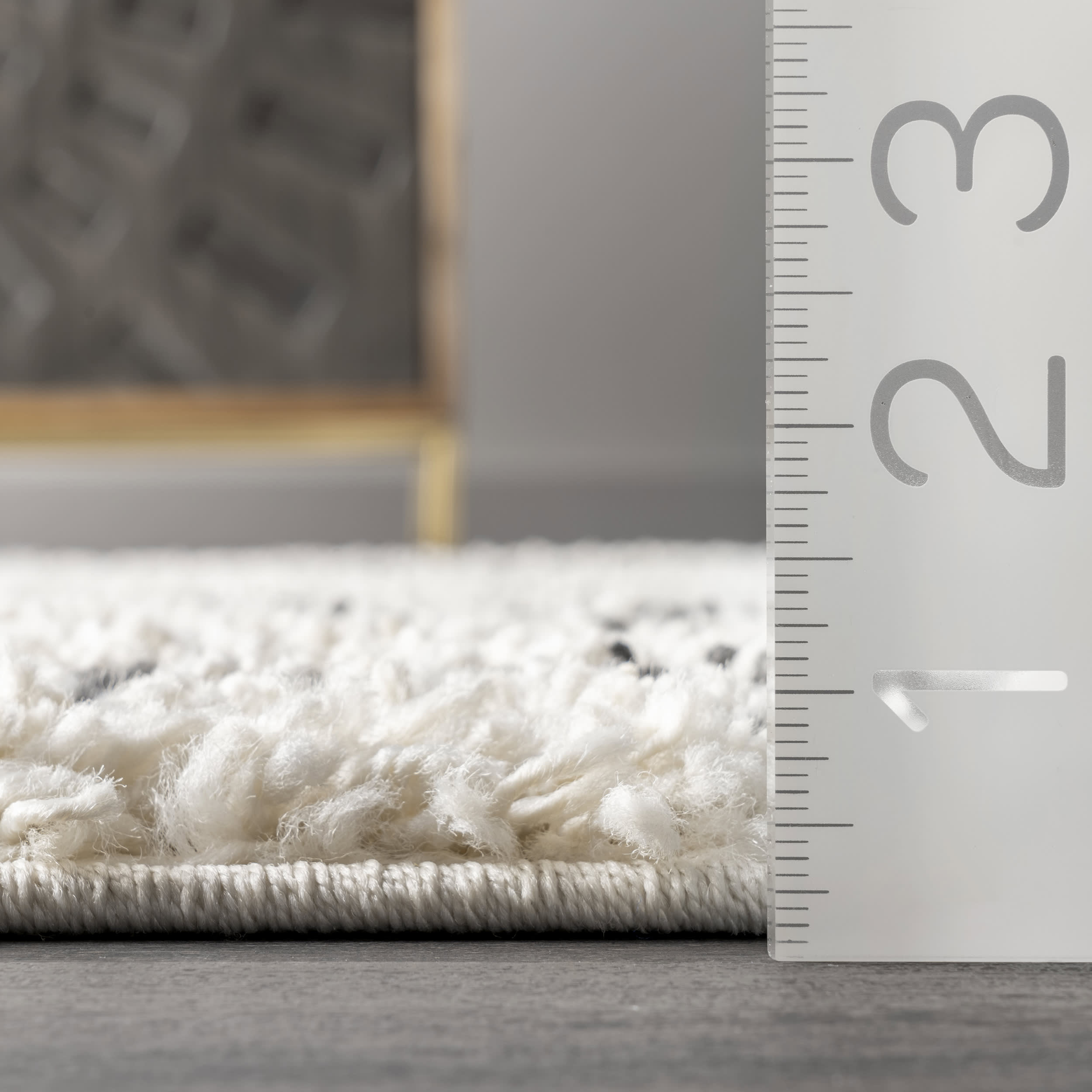 Handmade Moroccan Diamond Drop Rug - Soft Bohemian Area Rug for Living Room, Bedroom & Nursery | Off White & Neutral Home Decor