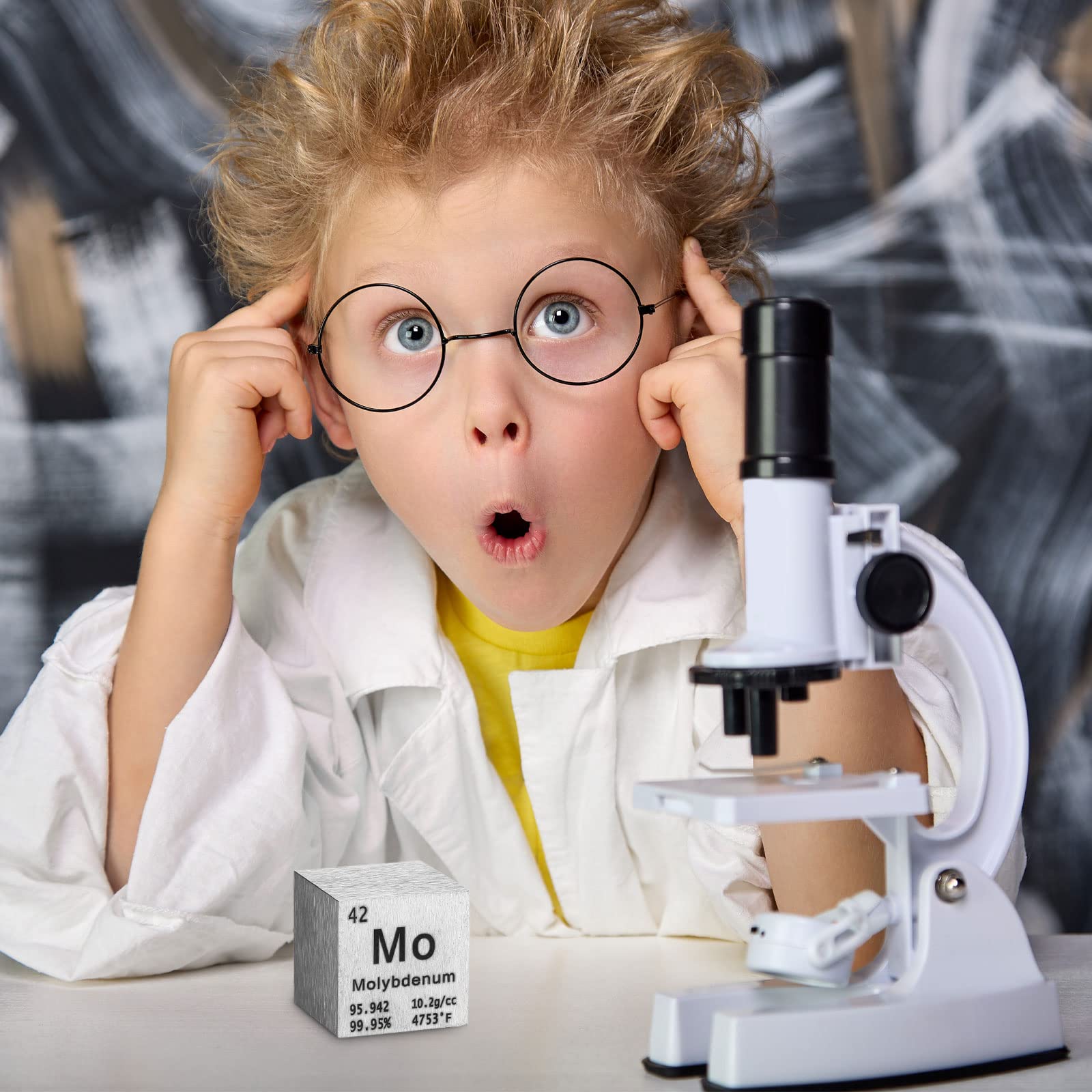 High Density Molybdenum Cube (1 Inch) - Pure Element for Science Collections, Lab Experiments & Physics Demonstrations | Perfect for STEM Education, Element Displays & Density Measurement Activities
