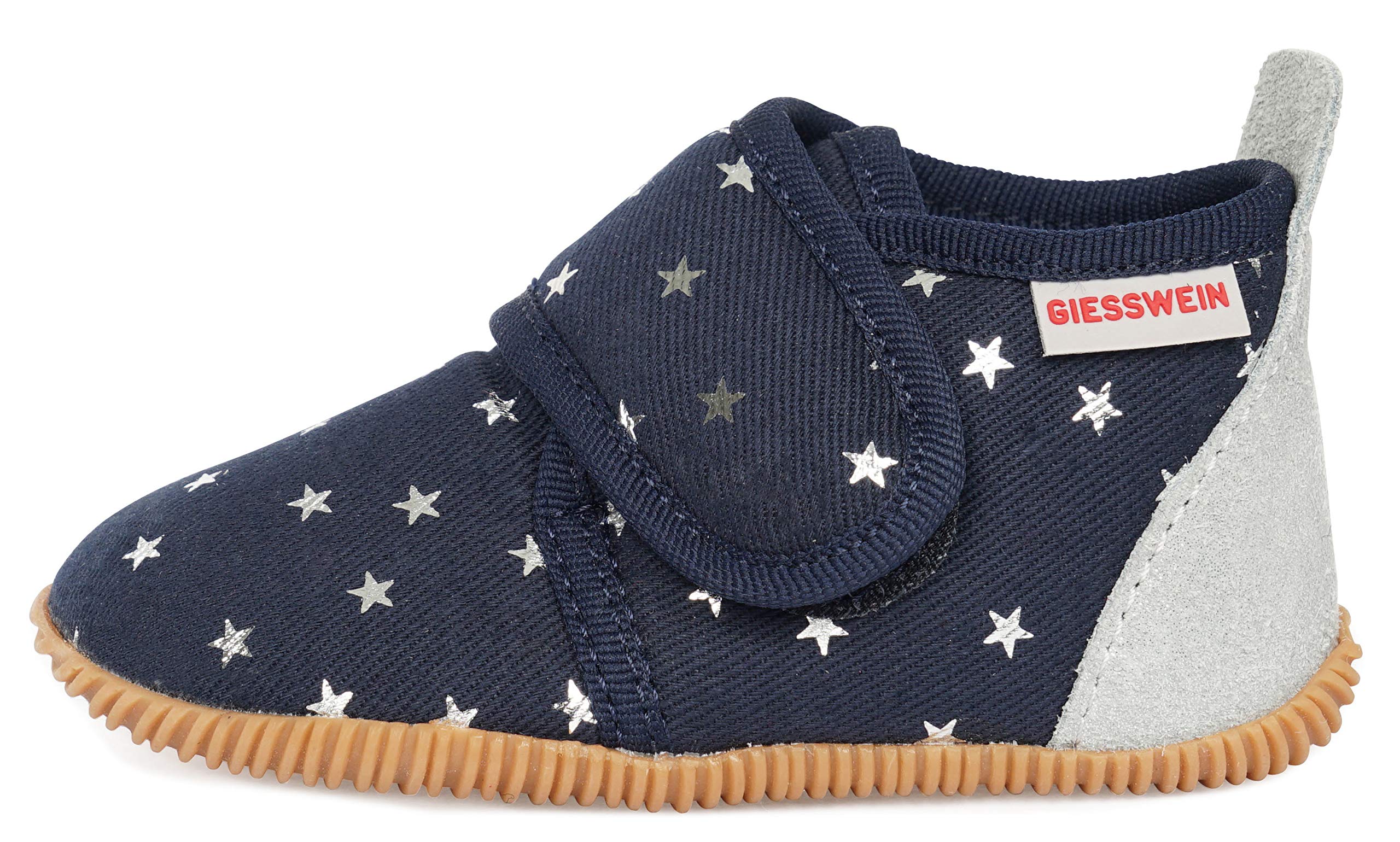 Giesswein Girls' Salsach Hi-Top Slippers - Comfortable Indoor/Outdoor Shoes for Kids (Dark Blue 548, UK Size 4) - Perfect for Home, School & Playtime