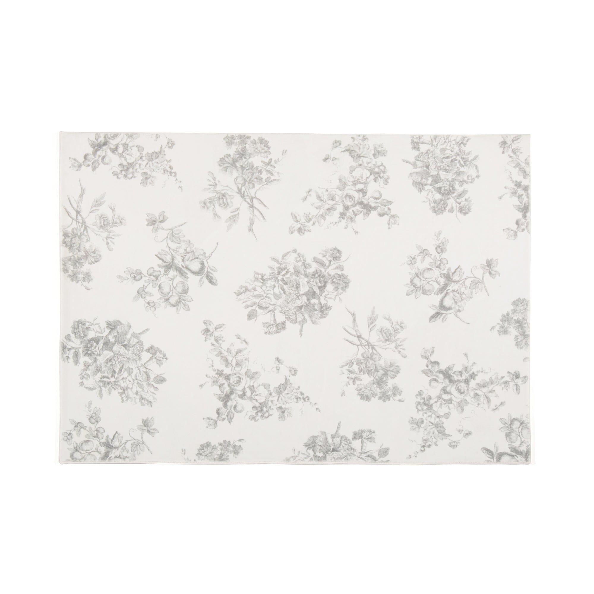 Classic Floral Print Area Rug 55