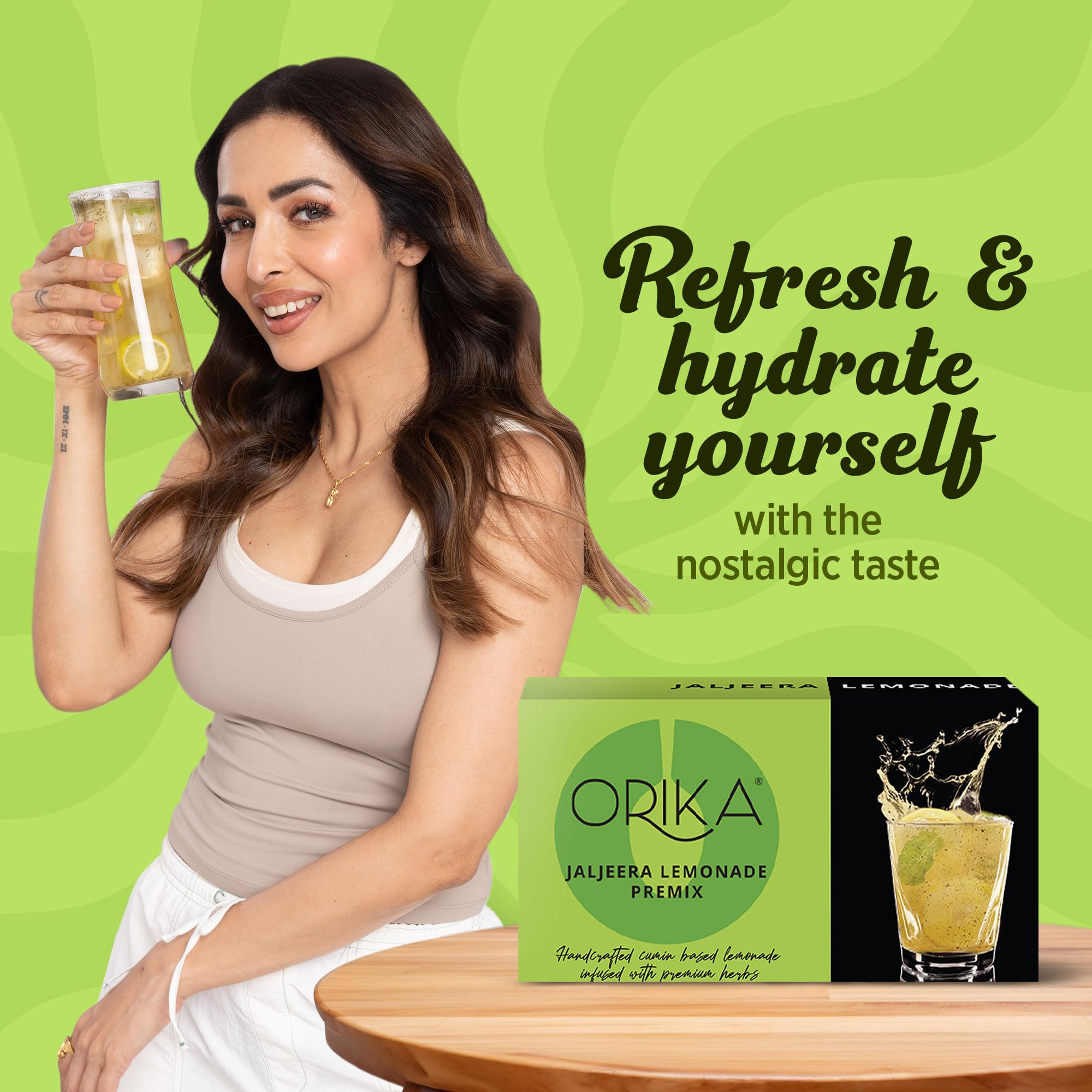 Orika Jaljeera & Masala Lemonade Instant Drink Mix Combo - 20 Sachets (10 Each Flavor) 380g | Premium Herbal Infusion | Handcrafted Refreshing Summer Beverage Powder | Perfect for Parties, Picnics & Hot Weather Hydration
