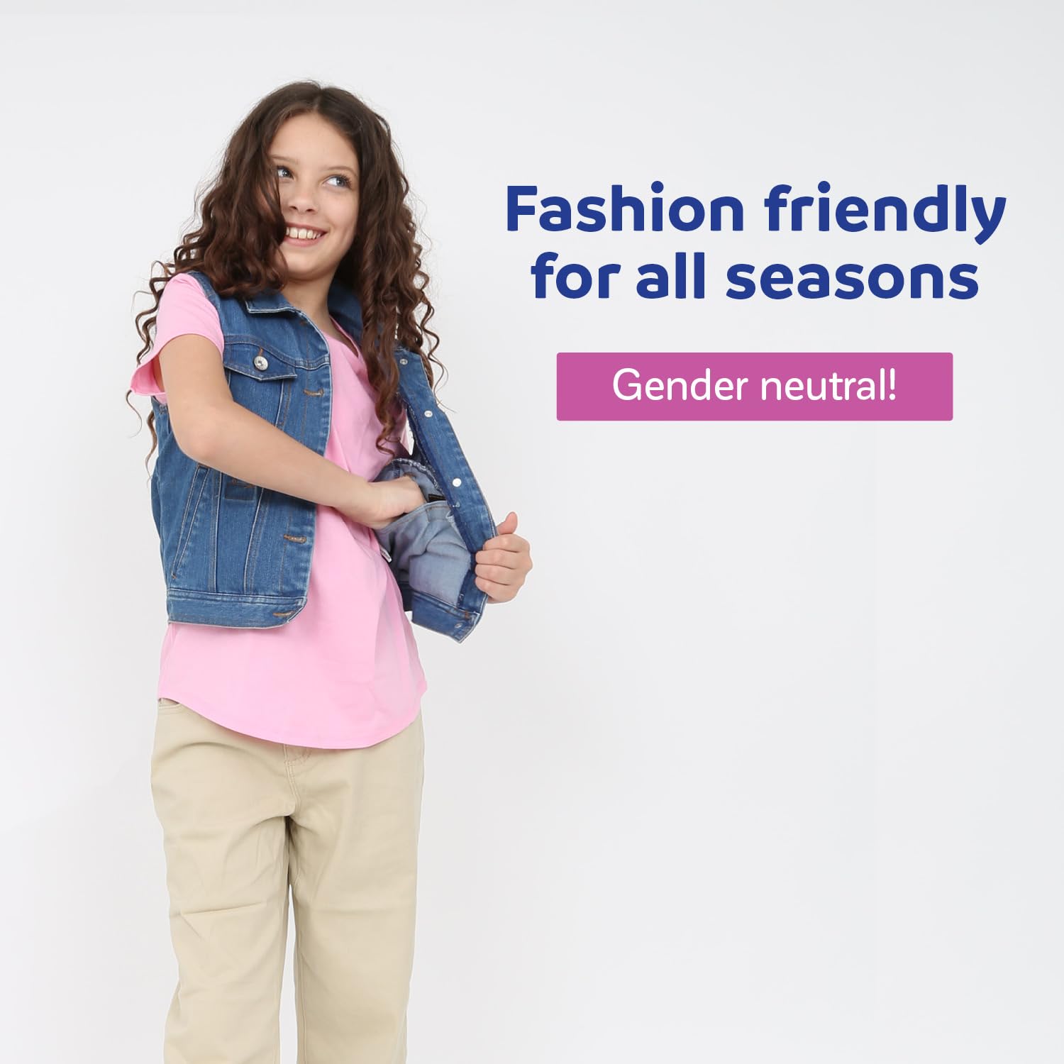 Kids Weighted Vest for Sensory Needs - Soothing Denim Weighted Vest for Children with Autism, ADHD & Anxiety - Large Size for Comfort & Focus - Perfect for School, Therapy & Home Use