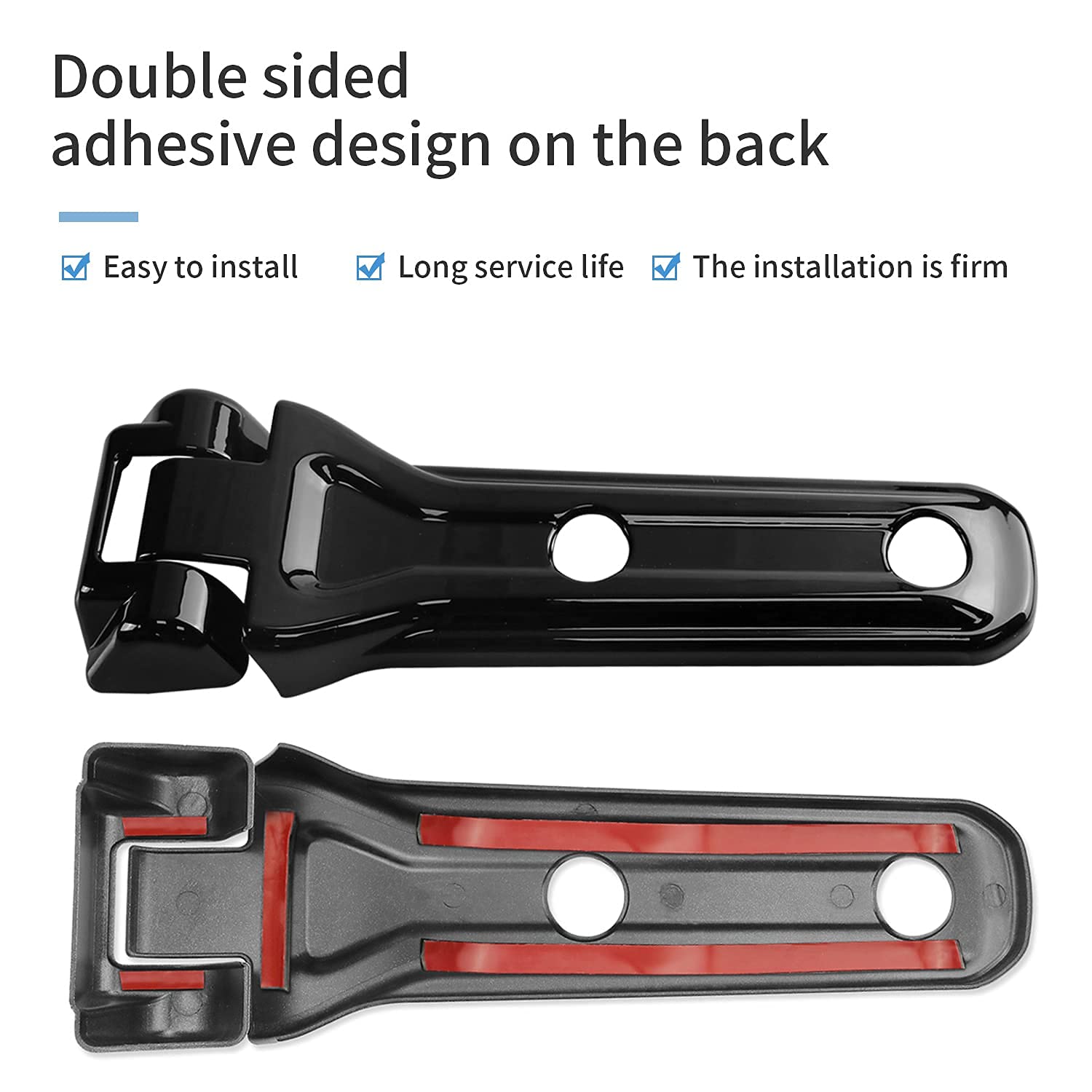 ABS Spare Tire Bracket Hinge Cover Trim - Exterior Accessories for Jeep Wrangler JL (2018-2021) - 2pc Black - Perfect for Off-Roading & Customization
