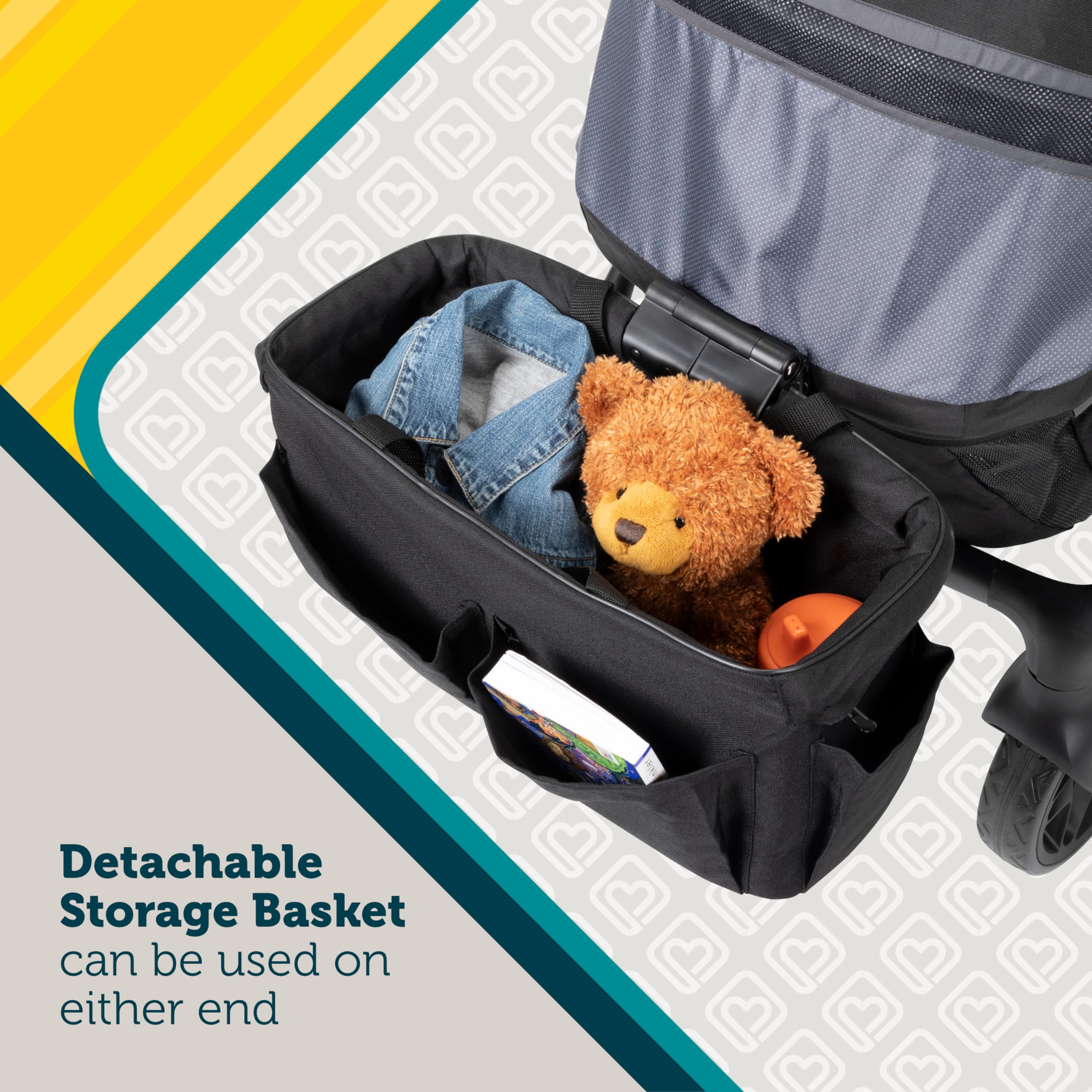 Safety 1st Summit Wagon Stroller for 2 Kids - Double Baby Stroller Wagon with Removable Child Tray, 2 Cup Holders & Wave Runner Wheels | Perfect for Park Outings, Beach Trips & Family Adventures