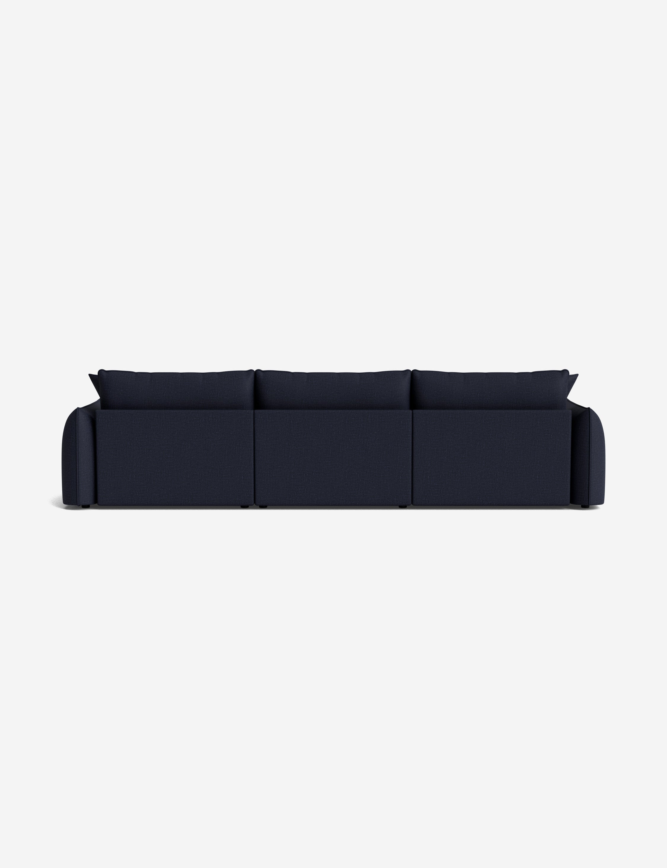 Balmer Sectional Sofa with Ottoman - Modern L-Shaped Couch Set for Living Room, Lounge & Family Room - Comfortable Fabric Sofa for Relaxing, Entertaining & Movie Nights