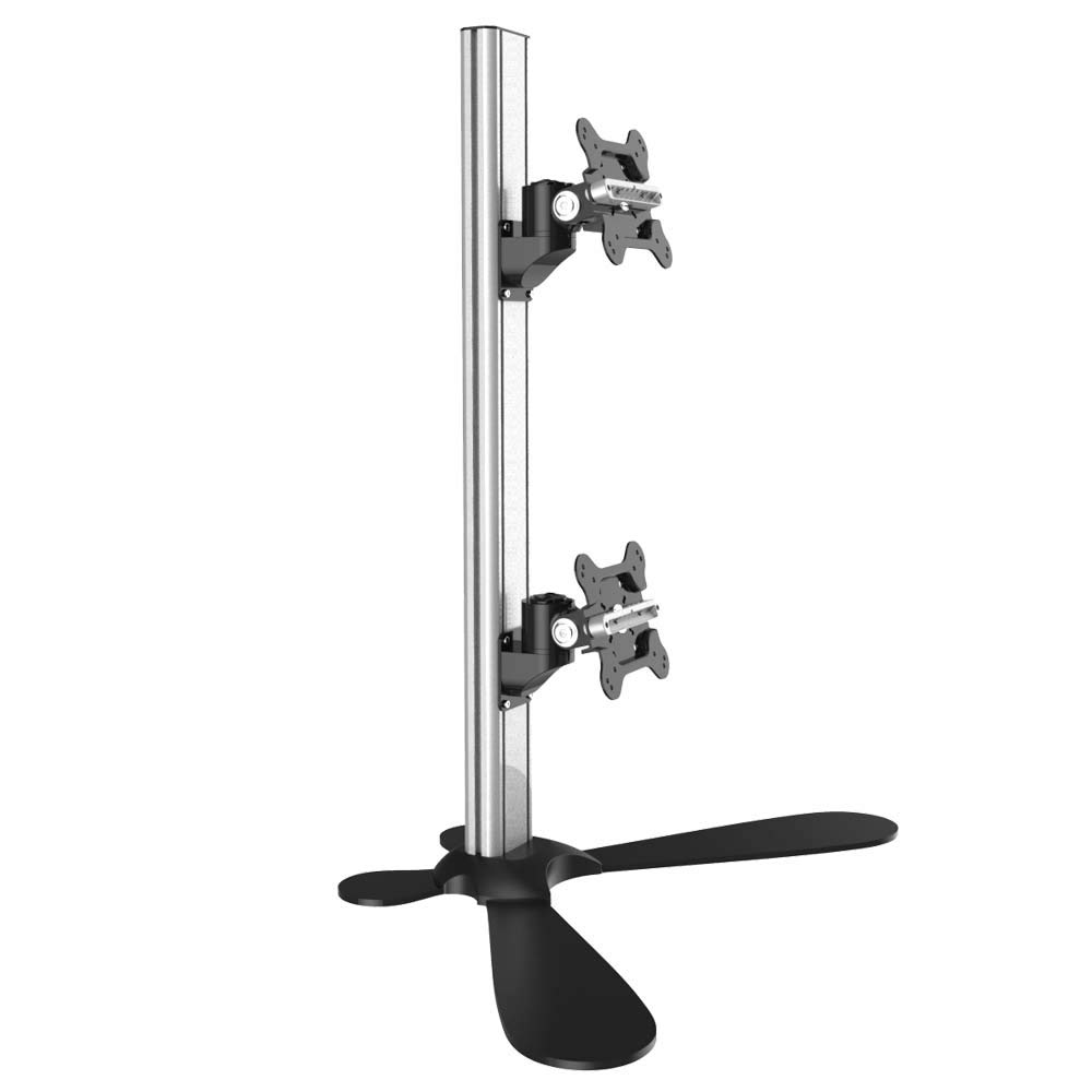 Cotytech Dual Monitor Stand for Apple - Quick Release Vertical Lift Adjustable Desk Mount (BL-AF6) - Perfect for Home Office & Gaming Setup