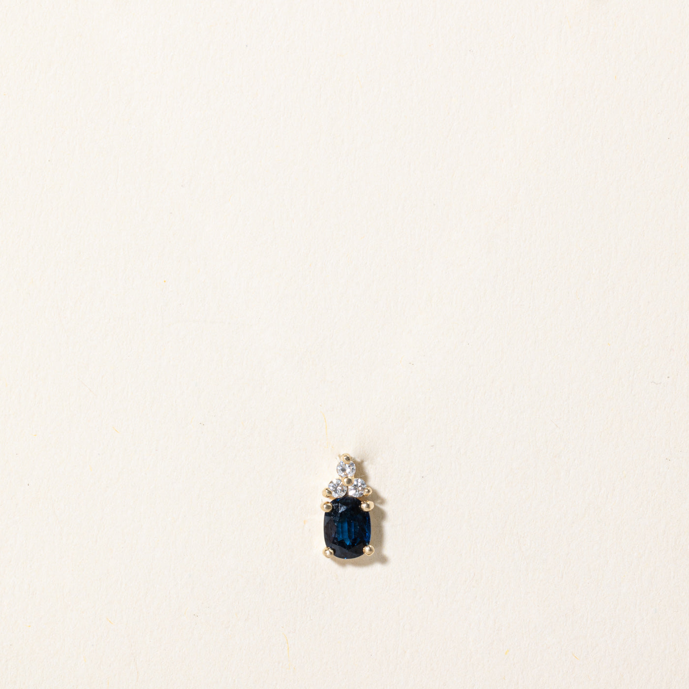 Exquisite 0.42ct Sapphire & 0.06ct Diamond Pendant Necklace - 925 Sterling Silver Jewelry for Women - Perfect Gift for Anniversary, Birthday & Valentine's Day