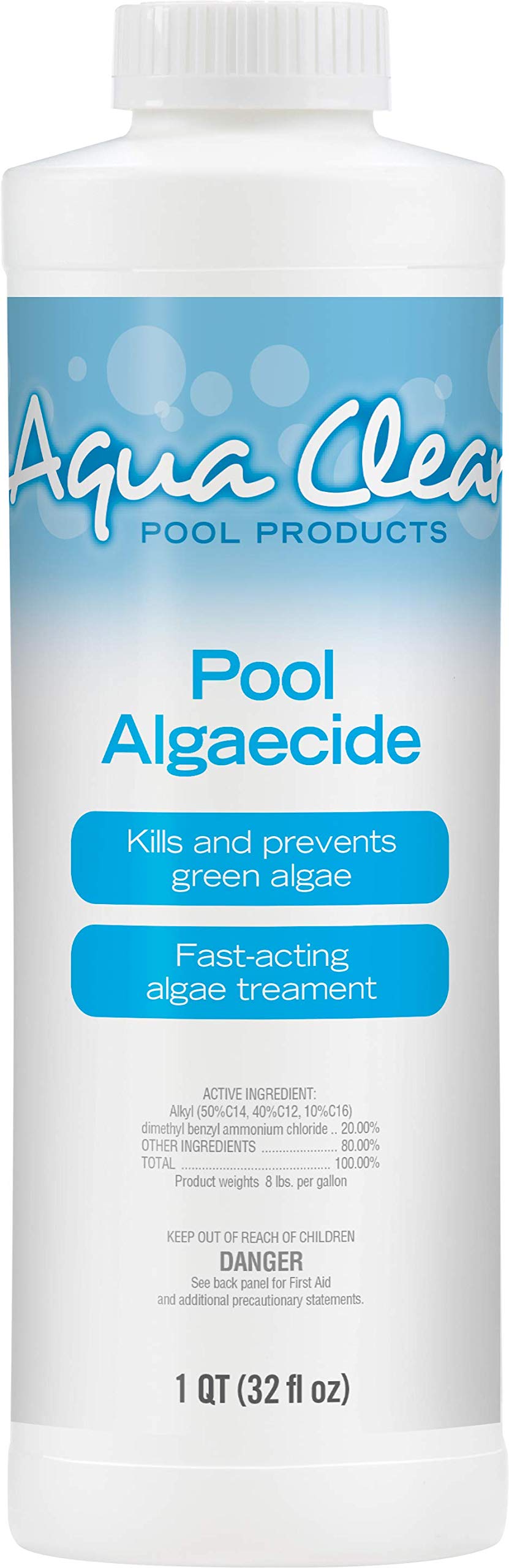 Best Pool Algaecide 32 oz - Fast-Acting Swimming Pool Algae Treatment & Prevention - Perfect for Inground & Above Ground Pools, Spas & Hot Tubs