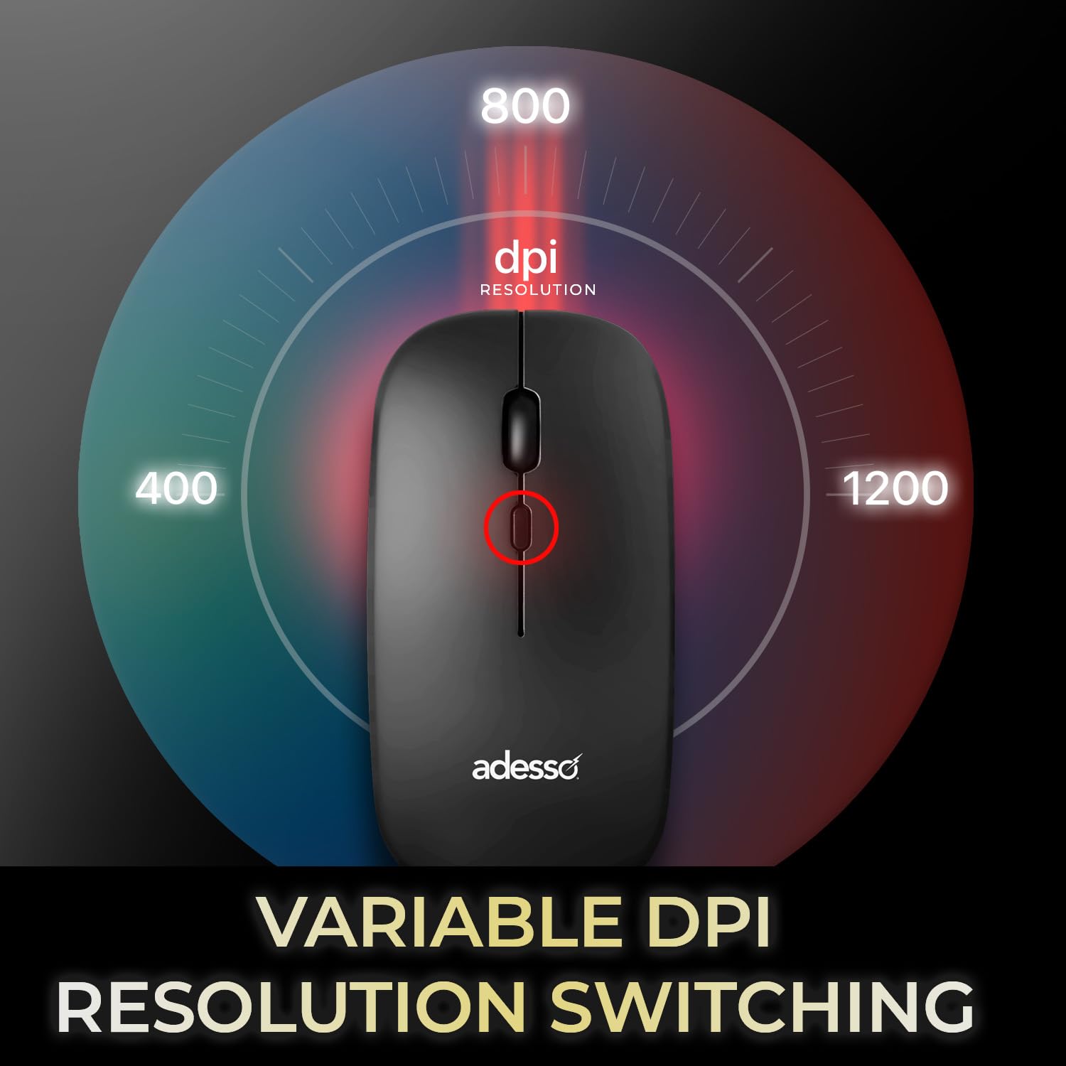 Adesso Wireless Scissor Switch Keyboard and Mouse Combo with Copilot AI Hotkey - Multi-OS Compatible for Mac/Windows, Quiet Typing, 2.4GHz USB Dongle - Perfect for Office Work, Gaming, and Home Computing