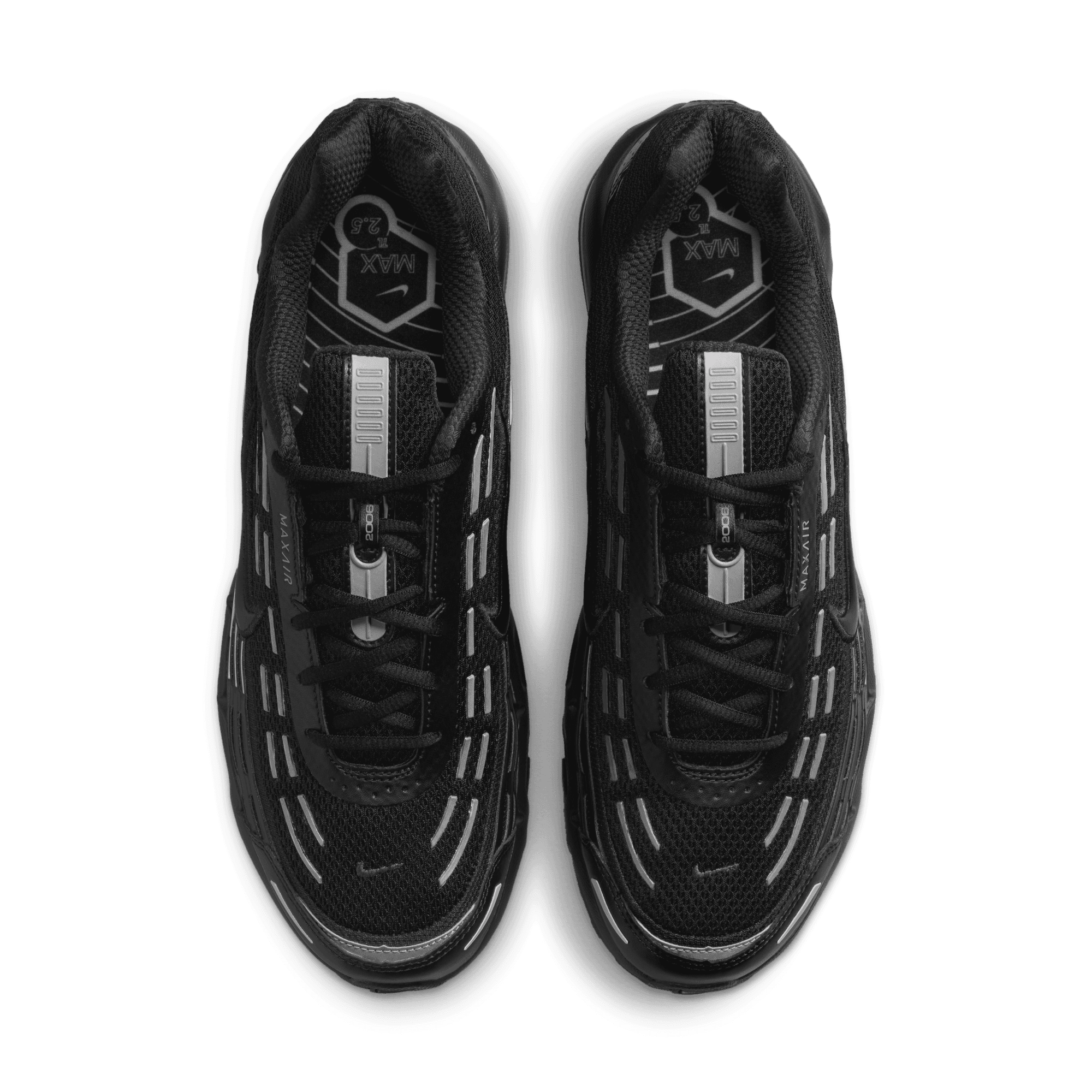 Nike Air Max TL 2.5 Running Shoes for Men - Black/Silver Metallic - Lightweight Cushioned Sneakers for Gym Workouts & Daily Wear