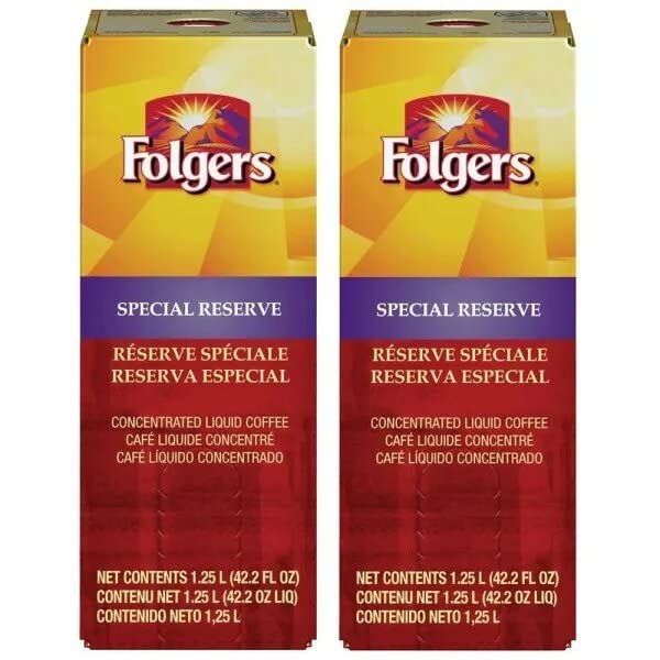 Folgers Special Reserve Coffee, 1.25 Liter (2 Cartons) - Premium Ground Coffee for Home & Office - Perfect for Morning Brew, Afternoon Pick-Me-Up & Entertaining Guests