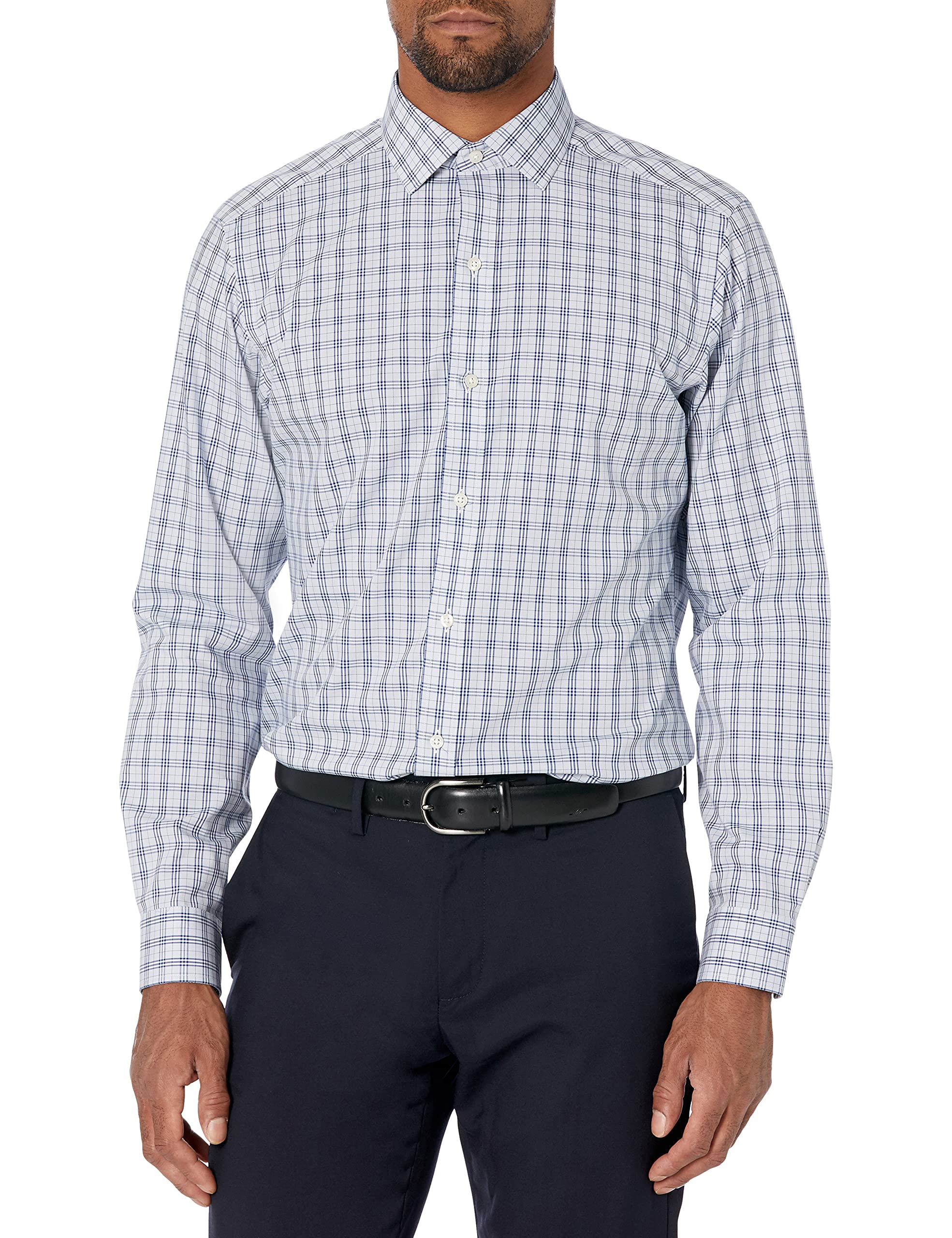 Buttoned Down Men's Tailored Fit Spread Collar Pattern Dress Shirt for Business, Office & Formal Occasions - Premium Cotton Dress Shirts for Work, Weddings & Professional Events