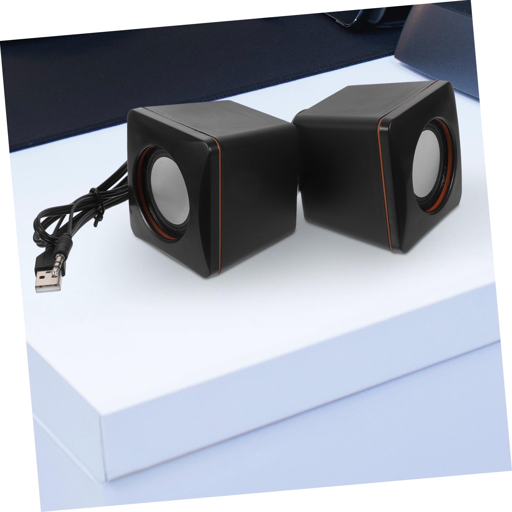 Veemoon Mini PC Speakers - Compact Desk Speakers for PC, Laptop, Desktop - Perfect for Home Office, Gaming, and Multimedia Use