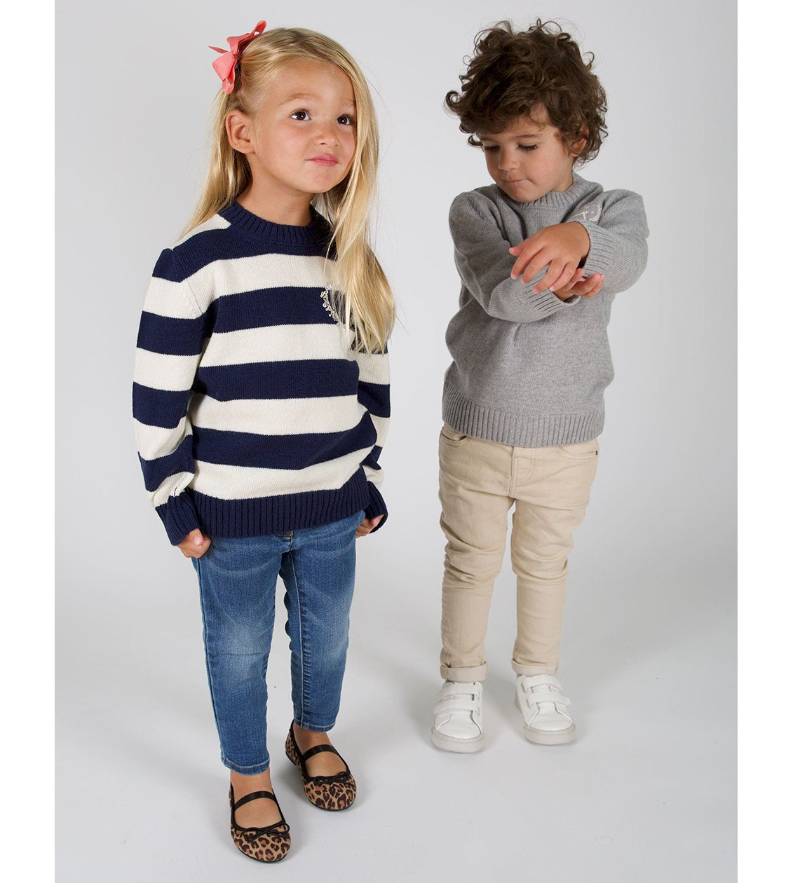 Kids Petite Crew Neck T-Shirt with Heart Design - Soft Cotton Tees for Girls & Boys - Perfect for School, Playdates & Family Outings