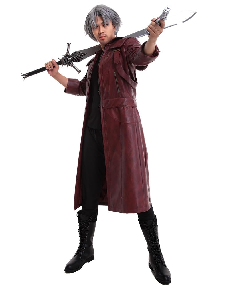 Men's Game Character Cosplay Costume - Premium PU Leather Jacket for Halloween, Comic Con & Cosplay Events | Official Licensed Costume for Gamers & Anime Fans