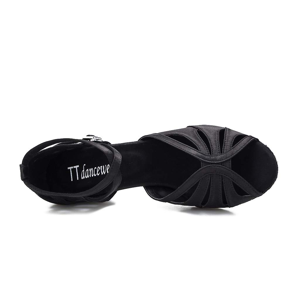 Women's Low Heel Ballroom Dance Shoes - 1.5 Inch Cuban Heels for Salsa, Latin & Practice | Comfortable & Stylish Dance Shoes for Women | Perfect for Performances, Social Dancing & Dance Classes
