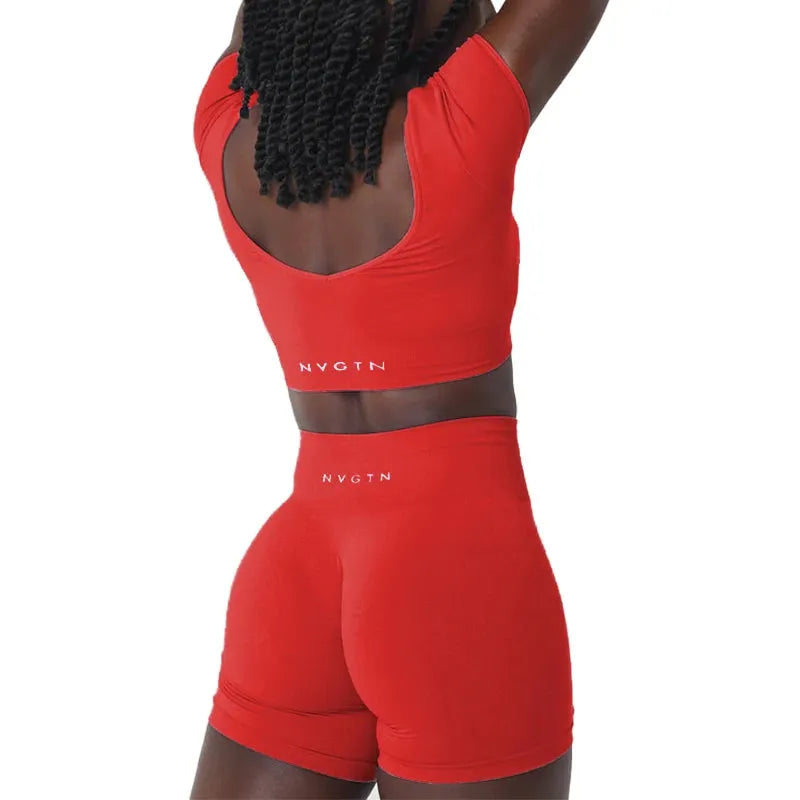 NVGTN New Serene Seamless Bra - Women's Spandex Sports Top with Elastic Support & Breathable Fabric for Fitness, Yoga & Daily Wear - Comfortable Breast Enhancement Underwear for Active Lifestyles
