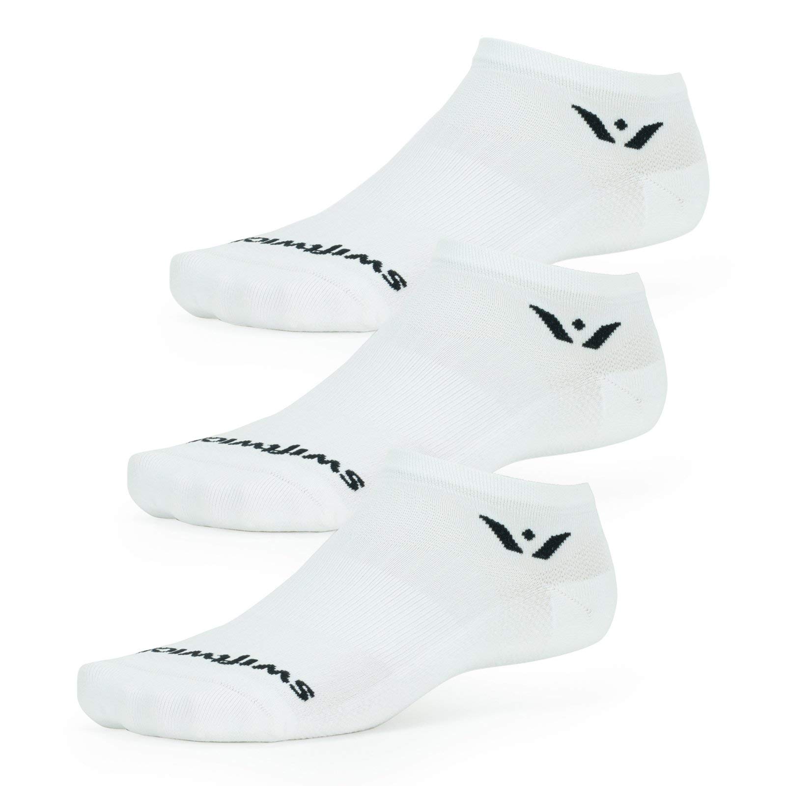 Swiftwick ASPIRE ZERO Running & Cycling Socks (3 Pairs) - Compression Fit Performance Socks for Men & Women - Perfect for Marathon Training, Road Cycling & Outdoor Sports
