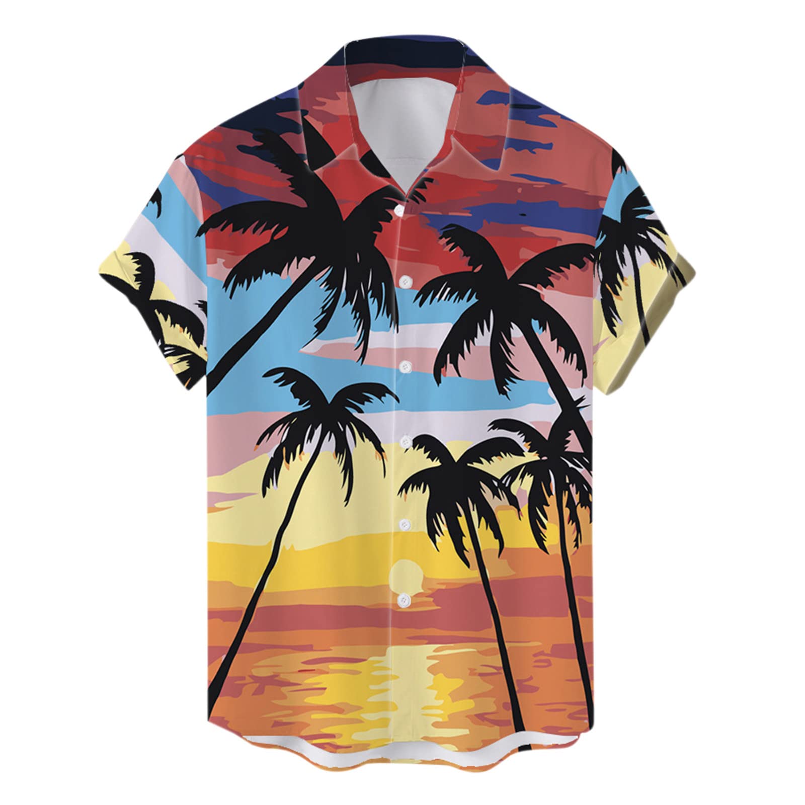 **Men's Graphic T-Shirts - Summer Casual Short Sleeve Tees with Texture Print & Turn Down Collar - Perfect for Streetwear, Beach Outfits & Everyday Comfort**