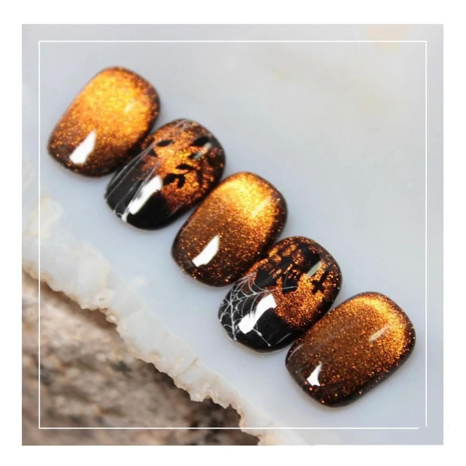 COSMOO 9D Magnetic Cat Eye Gel Nail Polish - Double Magic Colors Cat Eye Effect, Long Lasting UV/LED Gel Polish (Shade 02) - Perfect for Salon, Home Manicures & Special Occasions