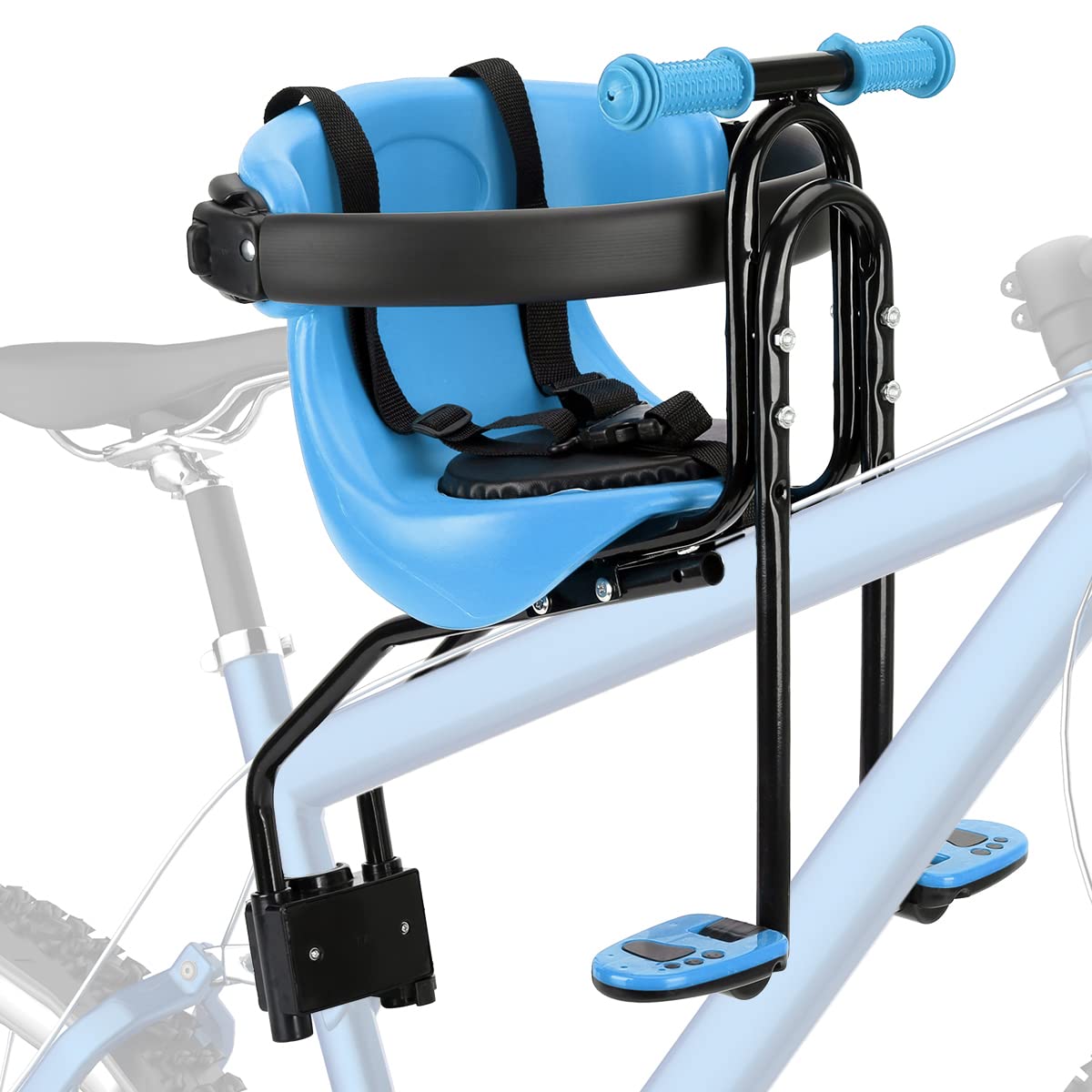 Best Front Mount Baby Bike Seat for Toddlers - Adjustable Safety Belt & Handrail - Universal Fit for Adult Bicycles - Perfect for Family Cycling & Outdoor Adventures
