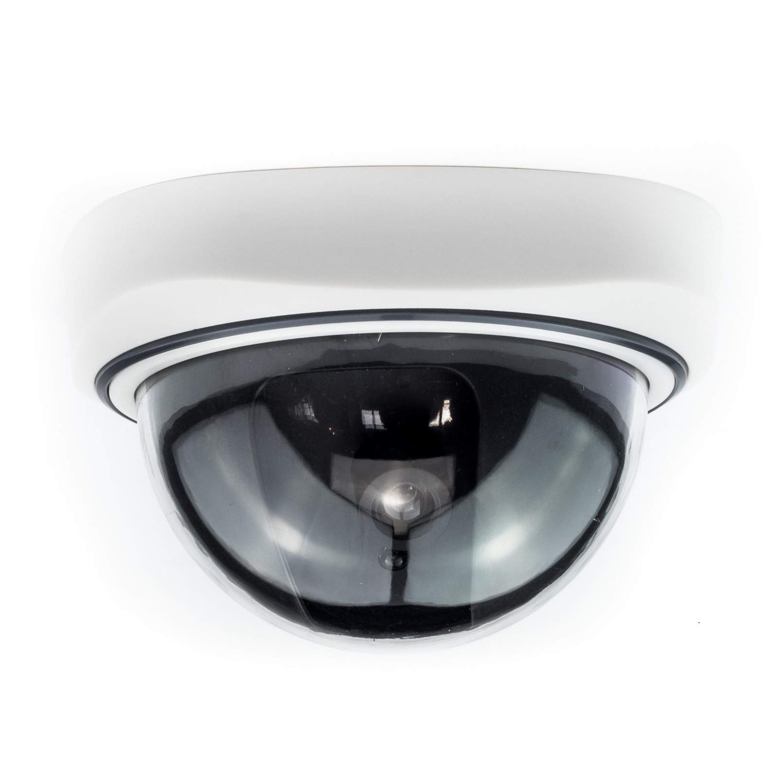 Digicharge Dummy Fake Security Camera - Indoor/Outdoor Dome CCTV Surveillance with Blinking LED Light - Ideal for Home, Office & Business Security Deterrent