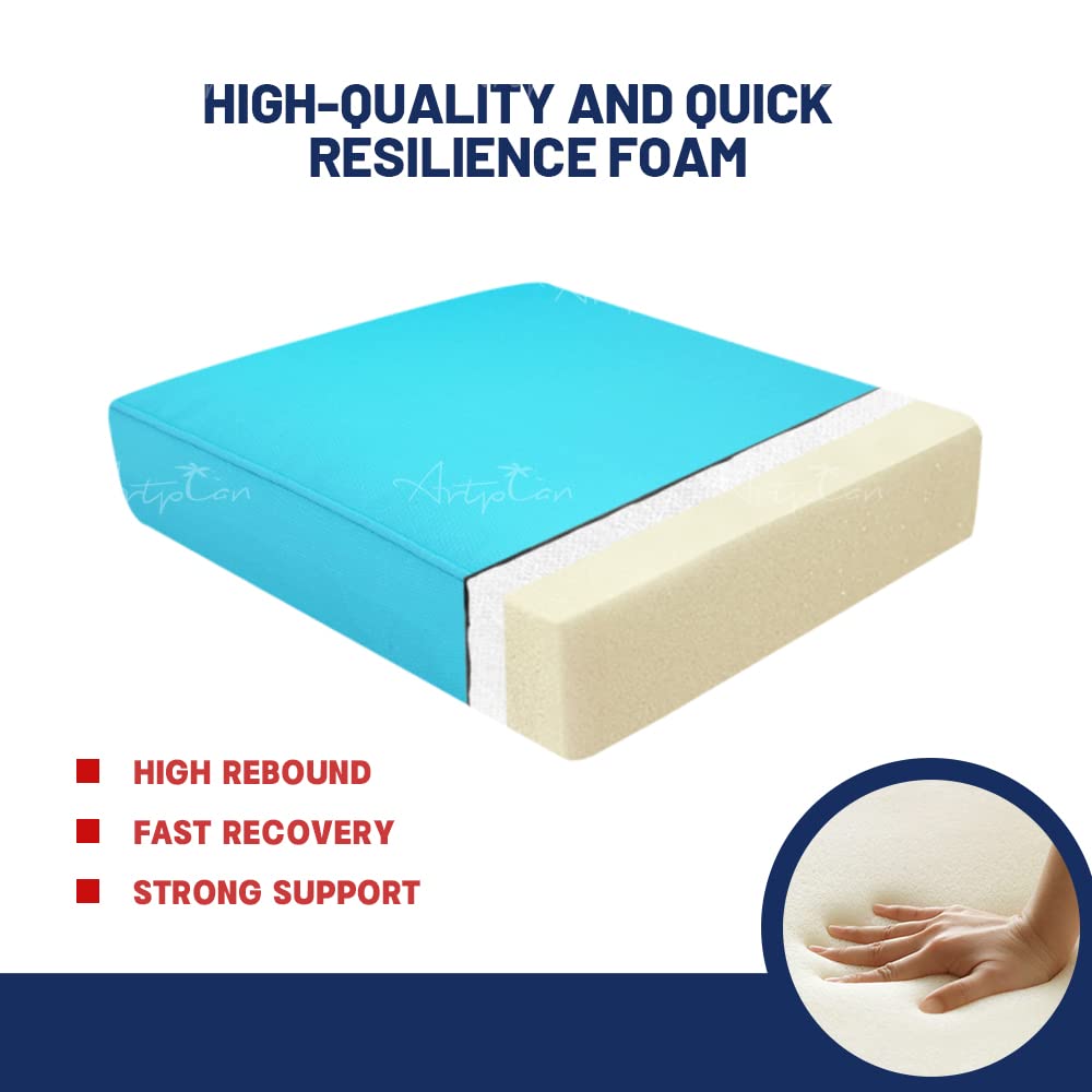 **ARTPLAN All-Weather Deep Seating Loveseat Cushions Set of 5 – Waterproof Outdoor Patio Furniture Cushions for Sofa, Chair, and Lounge – Perfect for Backyard, Deck, and Poolside Relaxation**