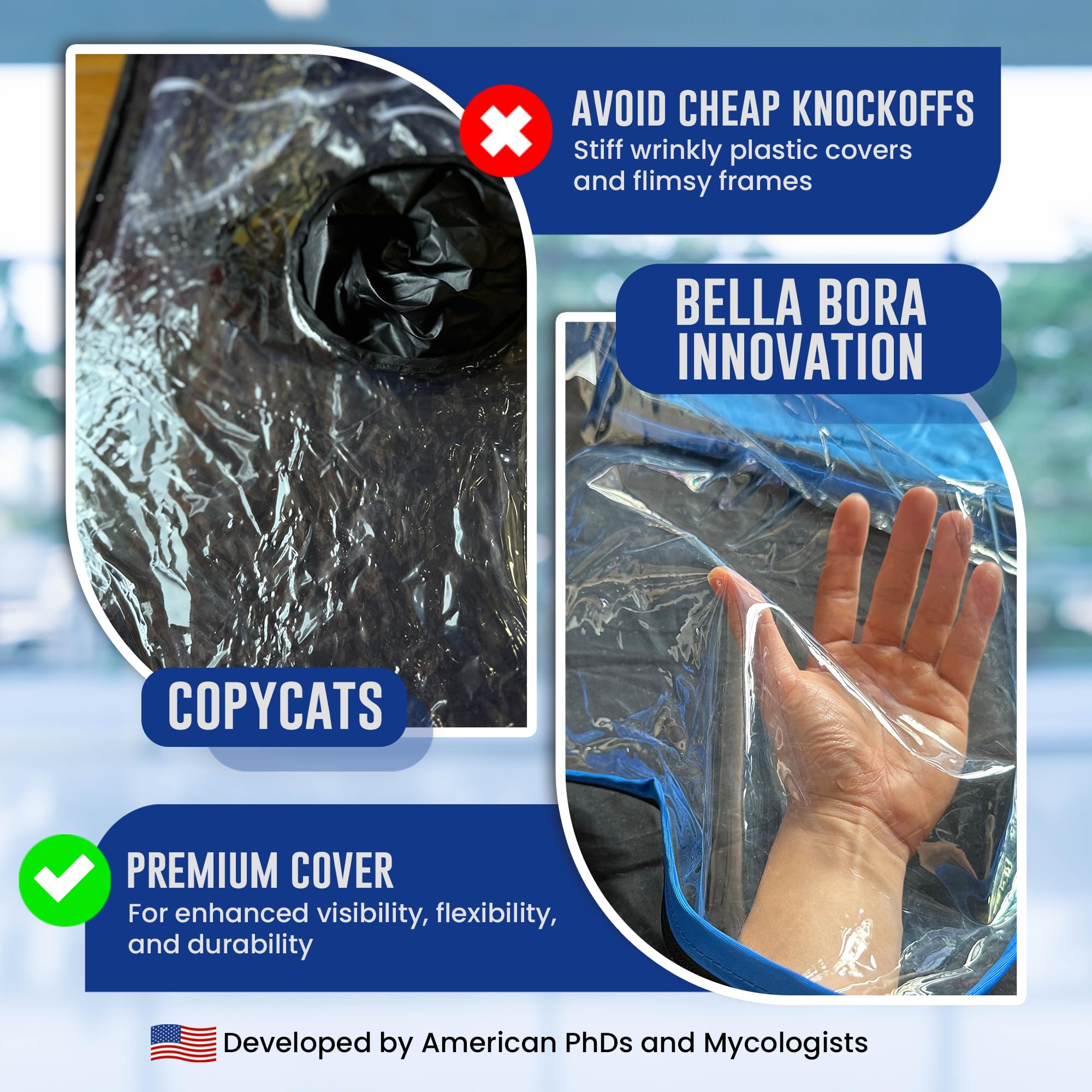 Premium Still Air Box for Mycology - Sturdy & Large Design by USA Mycologists | PGT Philly Golden Teacher Collaboration V2 | Ideal for Mushroom Cultivation, Spore Work & Lab Use