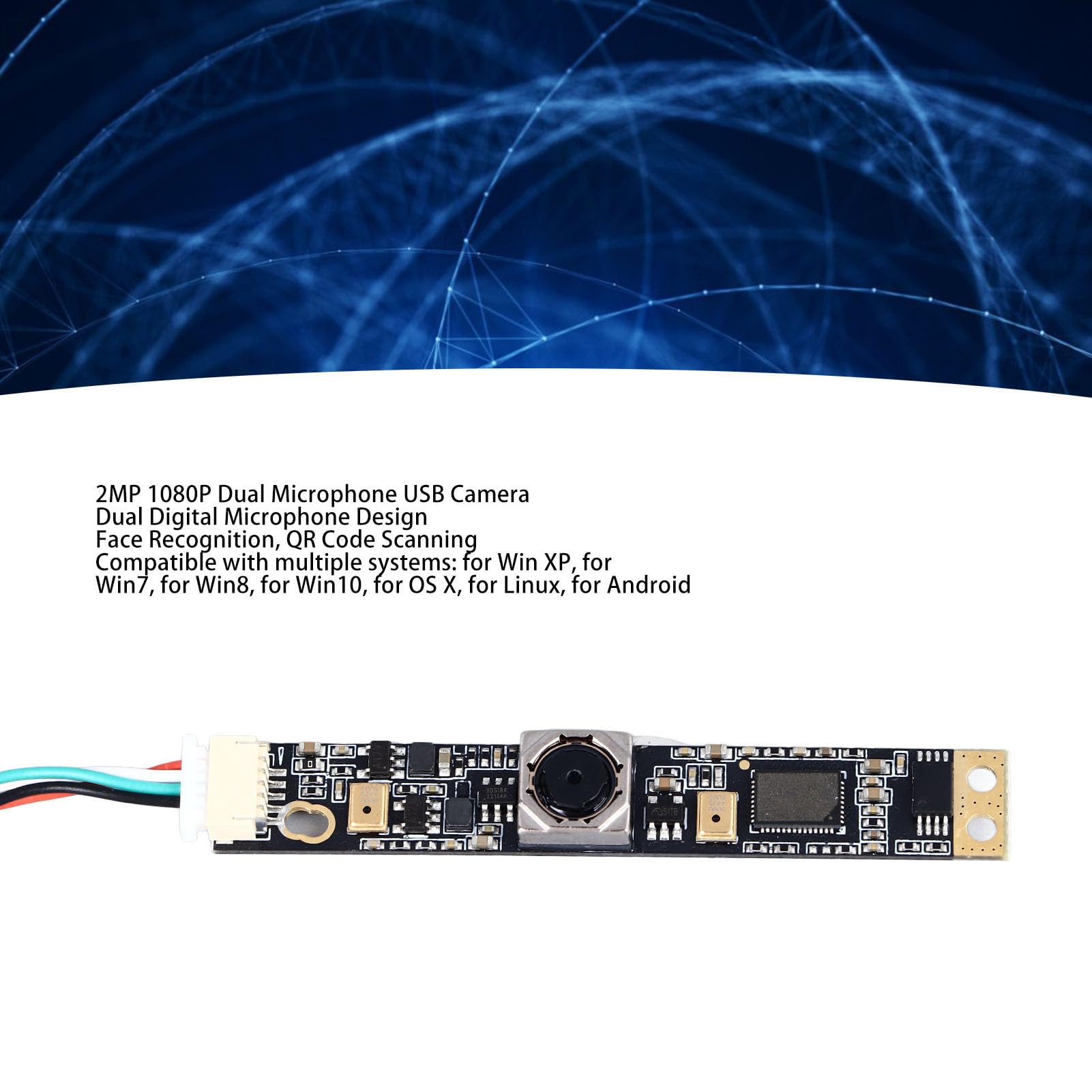 2MP 1080P Autofocus USB Webcam with Dual Microphone for Laptop - Perfect for Video Conferencing, Online Classes & Live Streaming