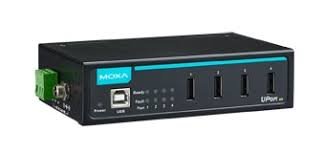 MOXA UPort 404 4-Port Industrial USB Hub with Power Adapter | 0°C to 60°C Wide Temperature Range | Ideal for Factory Automation, CNC Machines & Harsh Environments