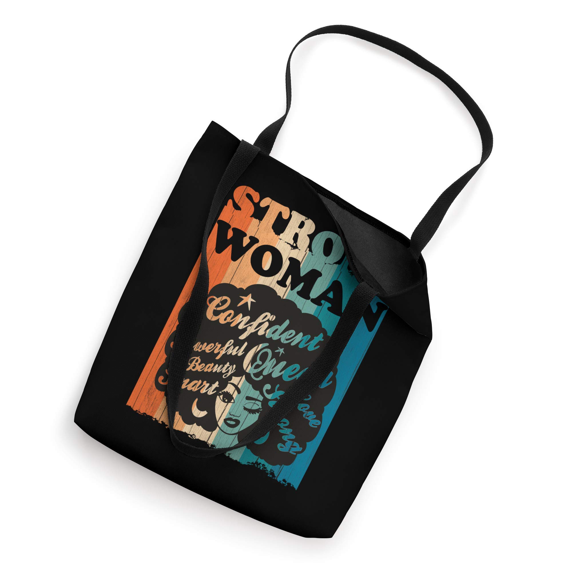 Empowering Strong Black Woman Tote Bag - African American Pride Fashion Accessory for Work, School & Everyday Use