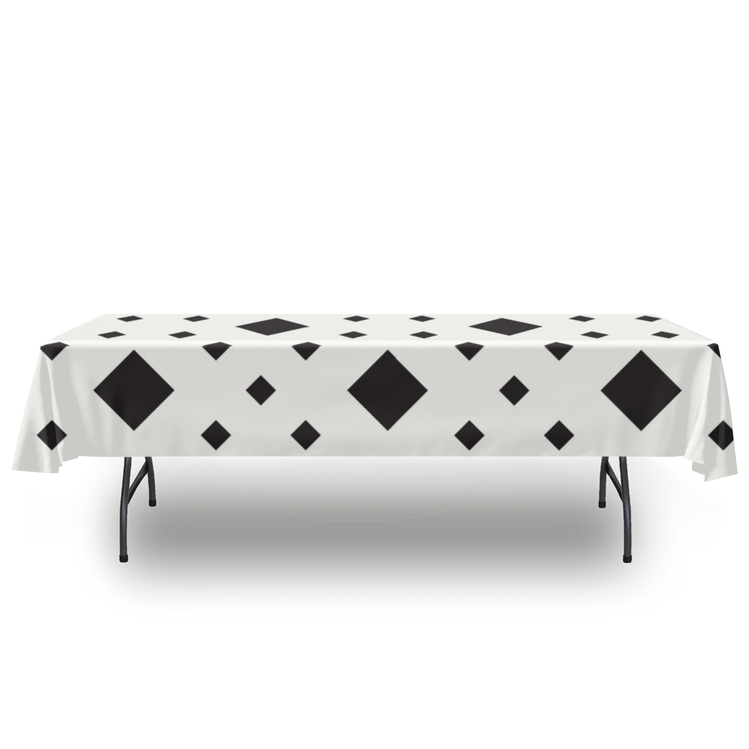 Premium Diamond Ridge Tablecloth - Elegant Diamond Pattern Table Linens for Dining Room, Wedding & Special Occasions
