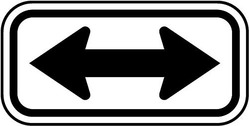 Vinyl Stickers Bundle - Safety & Warning Signs, Warehouse Stickers - Black Double Arrow H8-10 Pack (3.5