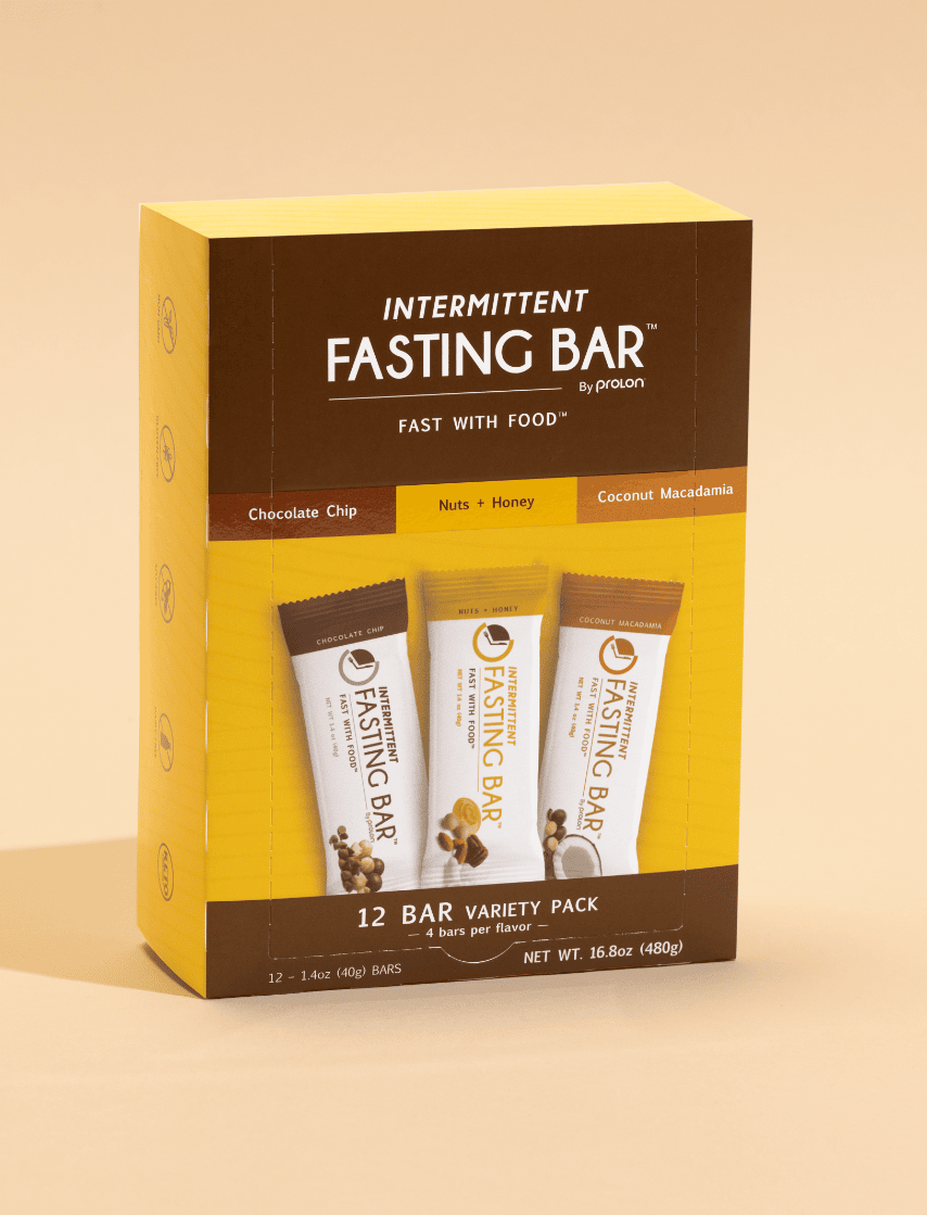 Prolon Life Fast Bar - Healthy Intermittent Fasting Snack Bars for Weight Loss & Energy - Perfect for Work, Travel & Fitness Routine