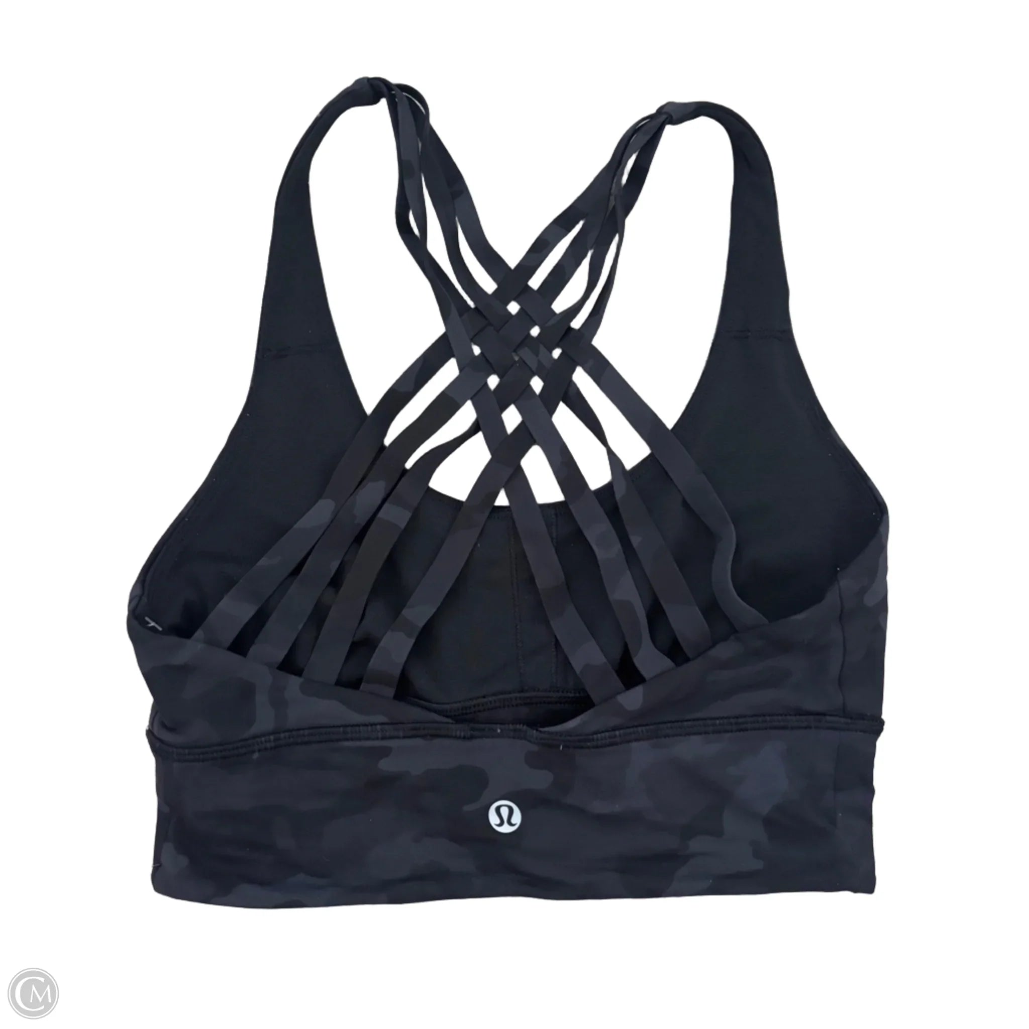 Lululemon Women's Athletic Sports Bra - Black & Grey, Size S - Perfect for Yoga, Running & Gym Workouts