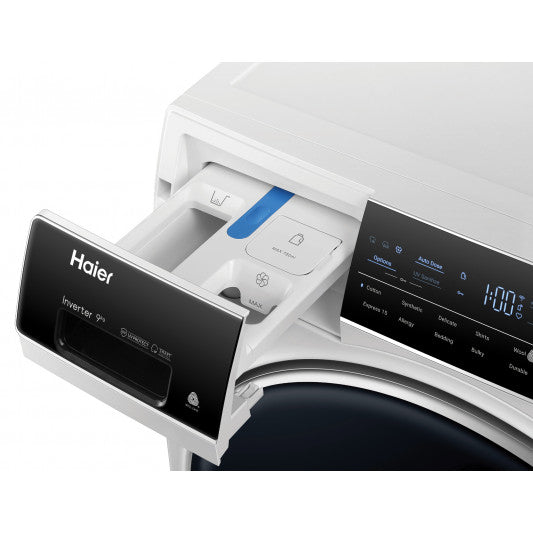 Haier 9KG Front Load Washing Machine HWF90AN1 - Energy Efficient, Quiet Operation for Apartments & Small Homes - Perfect for Laundry Rooms & Compact Spaces