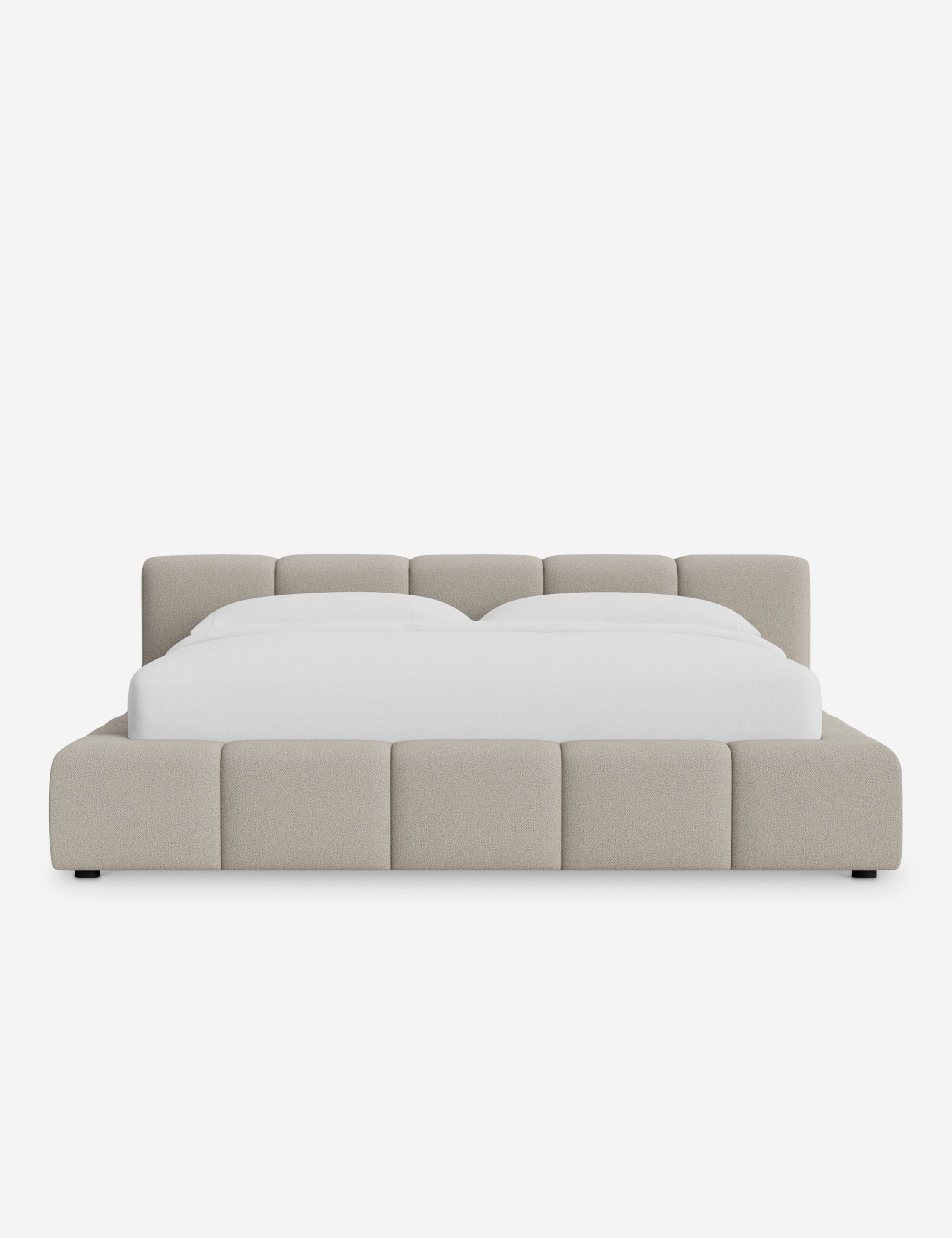 Cambry Platform Bed Frame - Modern Minimalist Wooden Bed with Headboard - Perfect for Bedroom, Guest Room & Small Spaces