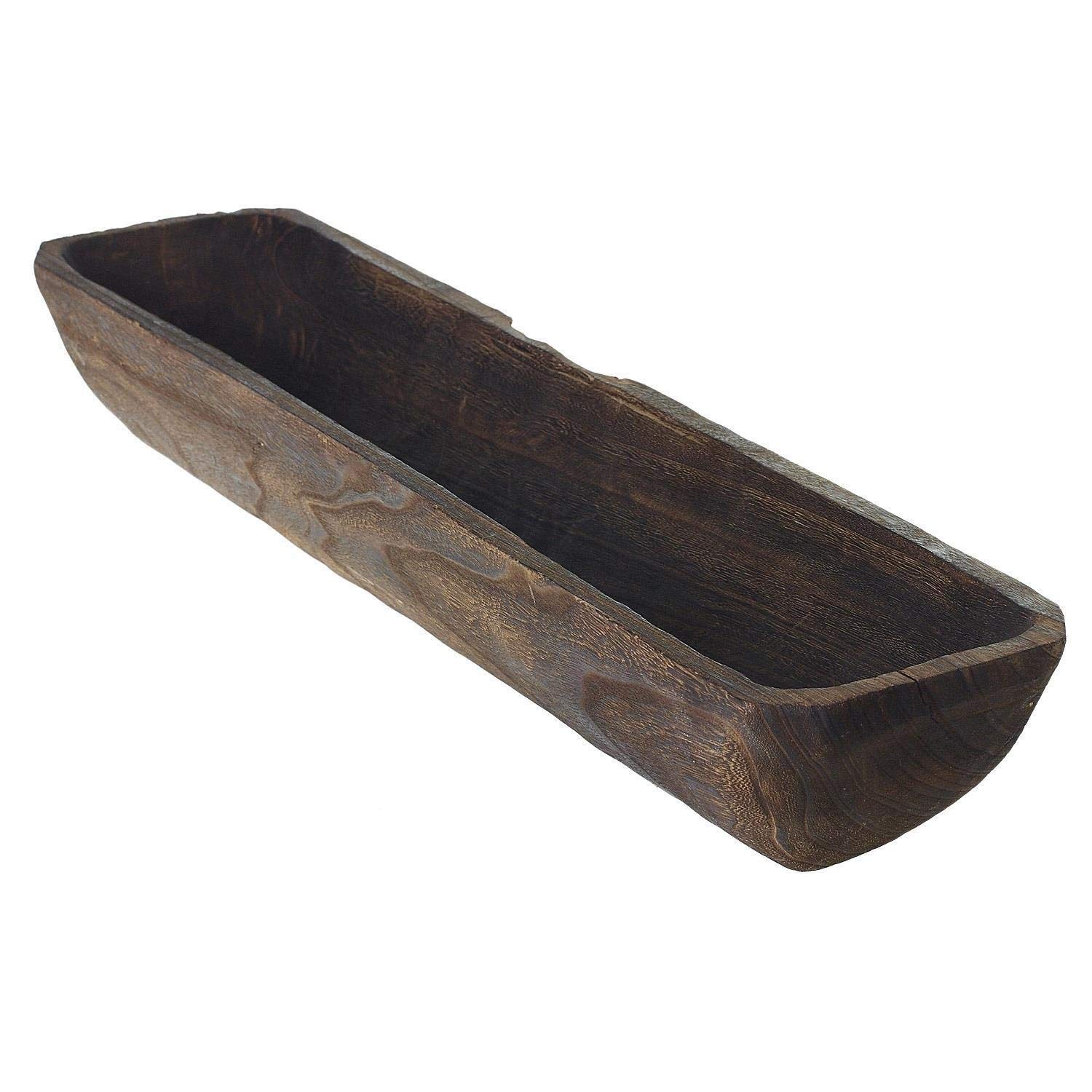 ASHLUXE Asahi Black/Brown Wood Table Vase - Modern Home Decor for Living Room, Dining Table, Office Desk & Wedding Centerpiece