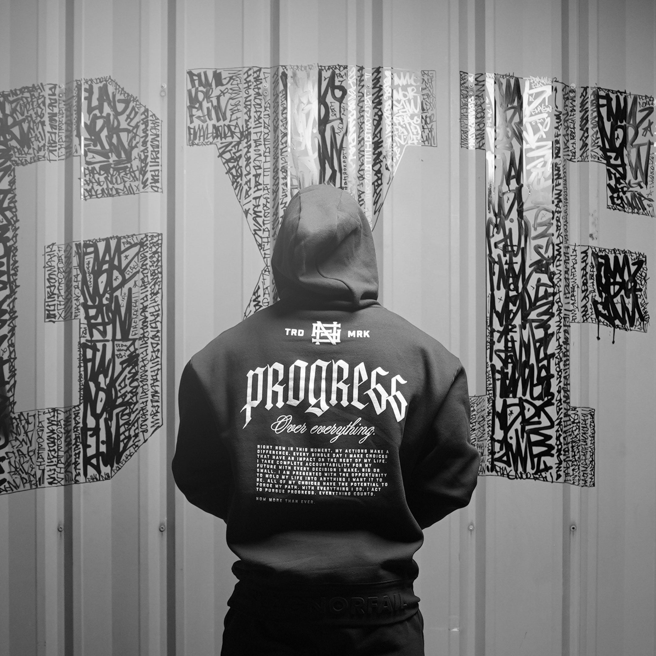 PROGRESS Zip Up Hoodie - Olive Green Men's & Women's Pullover for Casual Wear, Gym & Outdoor Activities