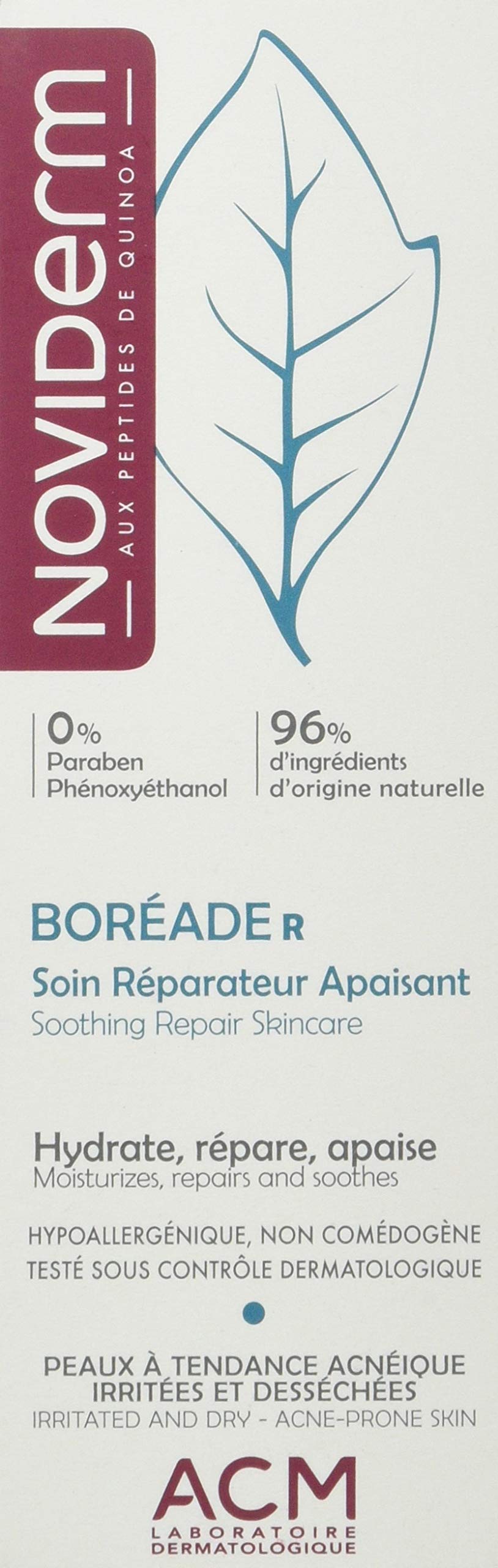 Boreade R Soothing Repair Skincare Cream - 40ml Hydrating Facial Moisturizer for Dry & Sensitive Skin - Perfect for Night Routine & Post-Procedure Care