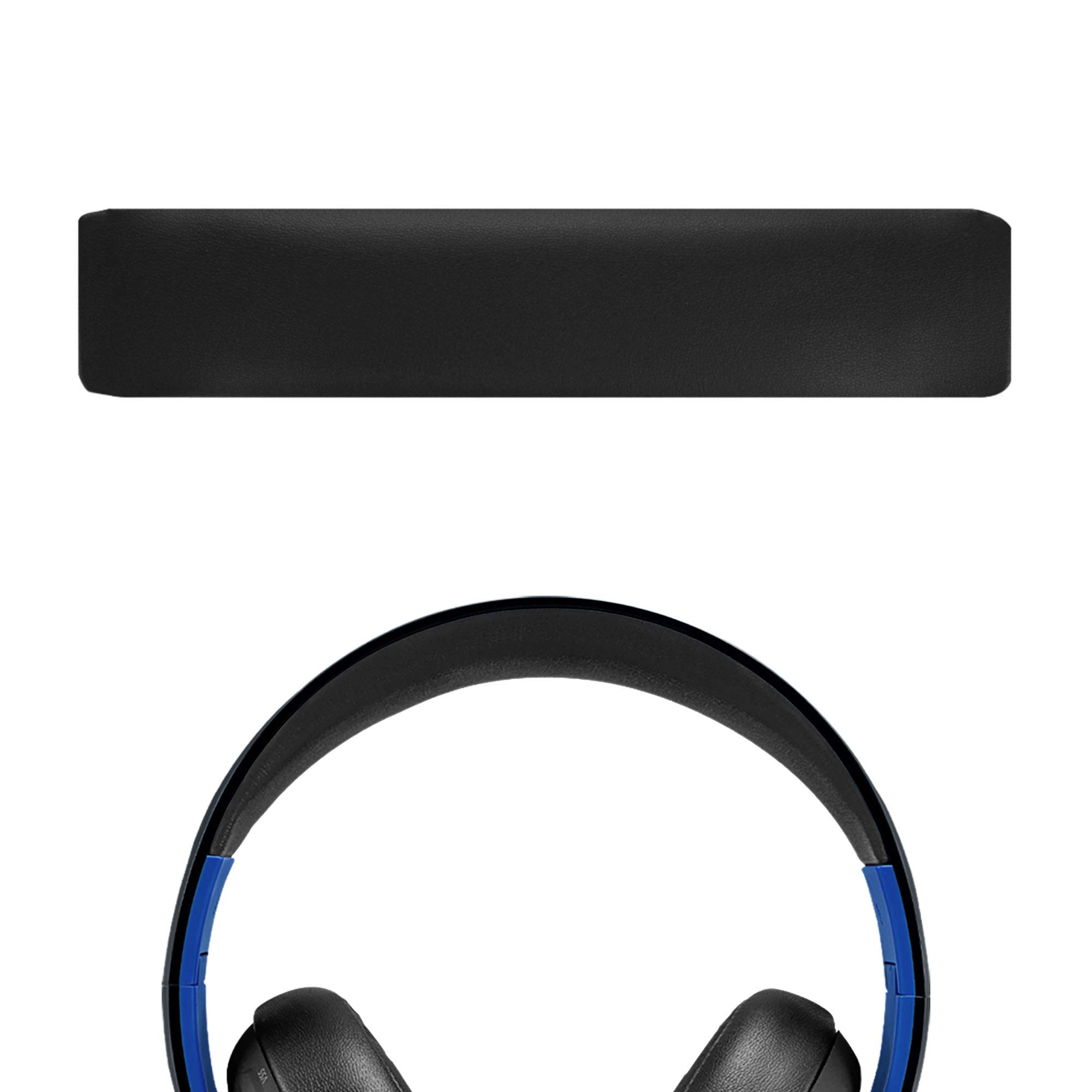 Geekria Premium Protein Leather Headband Pad Replacement for Sony PlayStation Gold Wireless Stereo Headset - Compatible with PS3, PS4 (CECHYA-0083) - Durable Headphone Cushion Cover Repair Part for Gaming Comfort