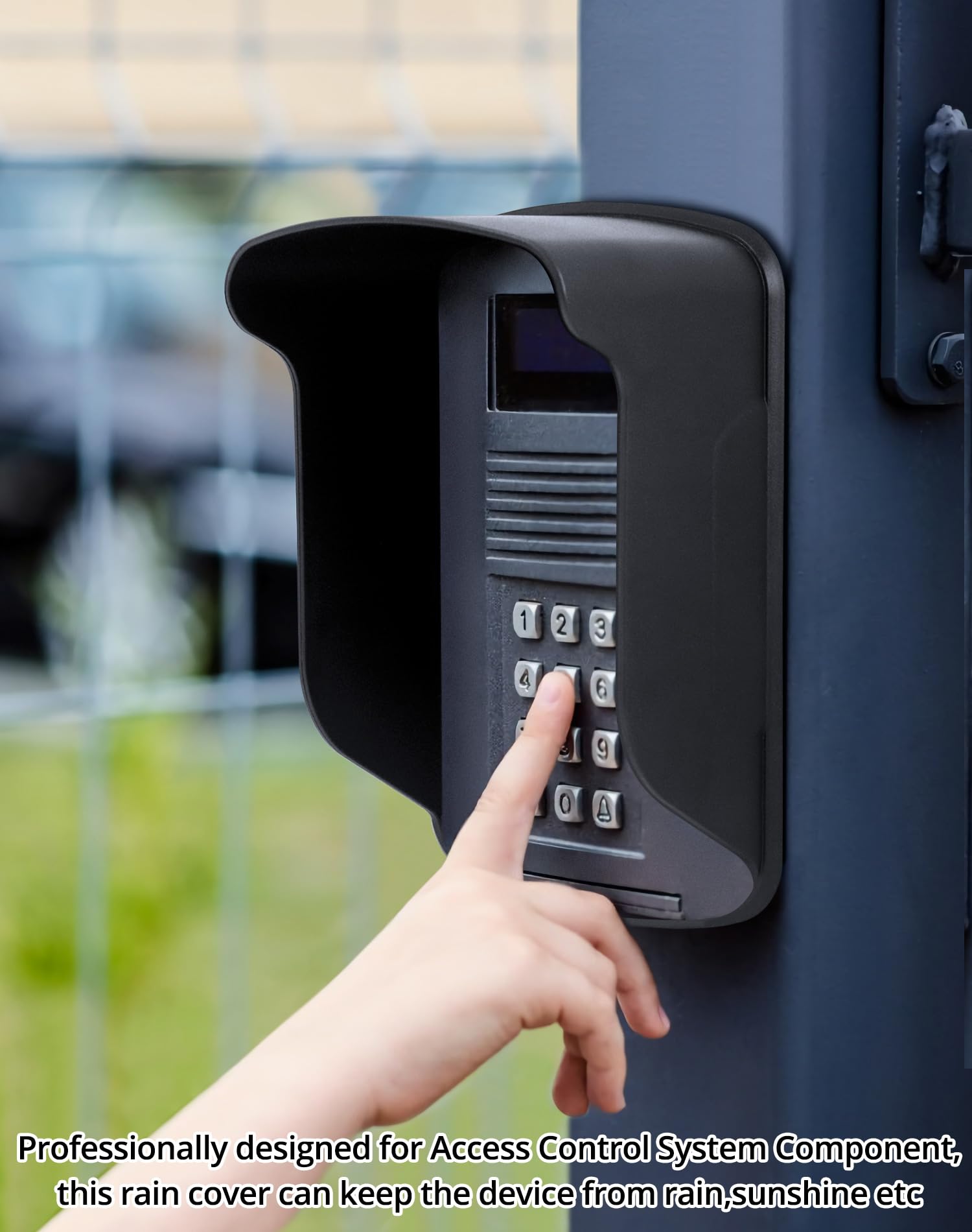 Waterproof Plastic Rain Cover for RFID Card Reader & Keypad - 2 Pack, Outdoor Access Control System Protection - Ideal for Parking Gates, Security Booths & Building Entries