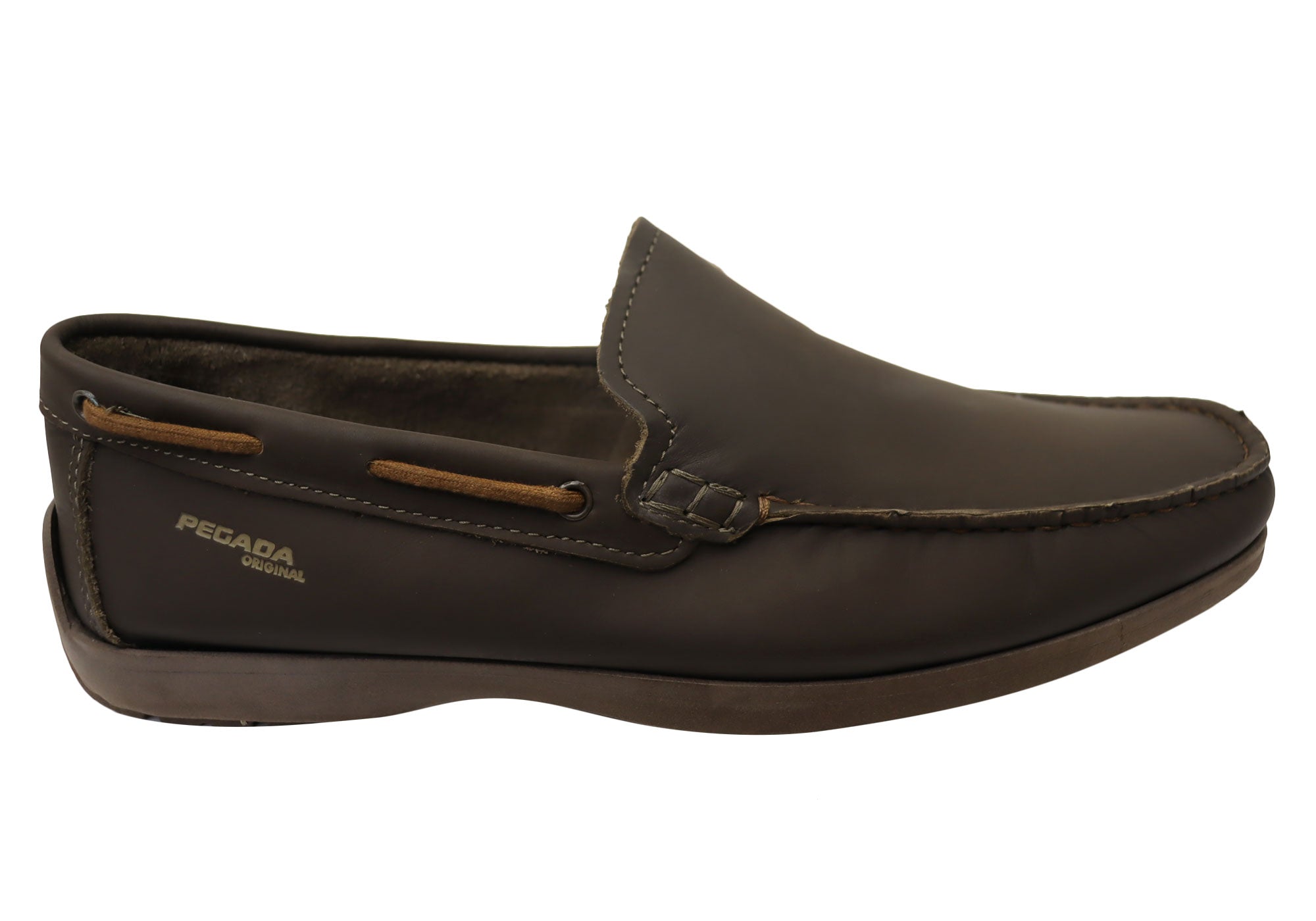Premium Men's Leather Loafers - Brazilian-Made Comfortable Slip-On Shoes for Business Casual & Travel | Pegada Harbour