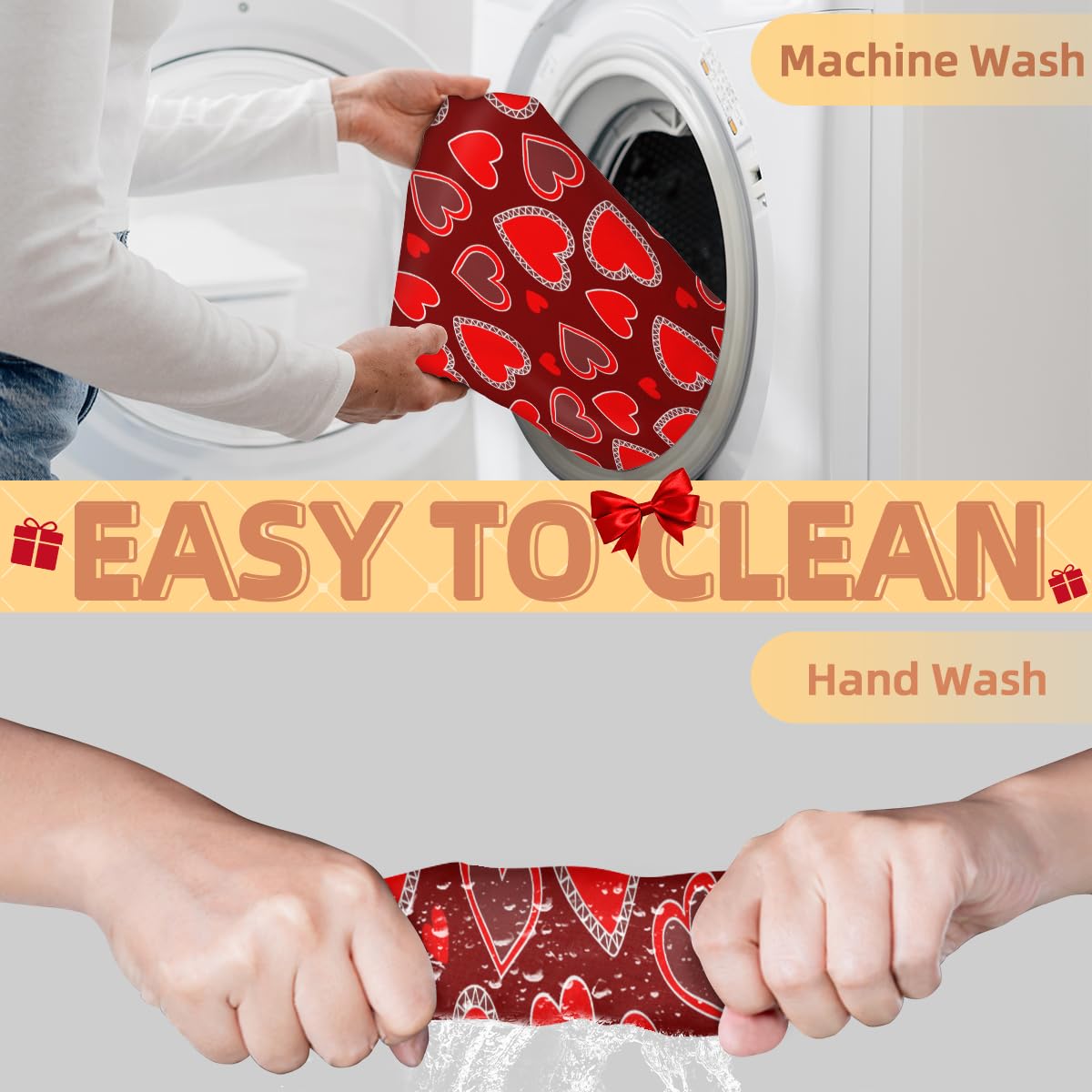 Red Love Heart Diamonds Beard Bib Hair Catcher for Men Shaving - Non-Stick Beard Apron & Grooming Cloth with Suction Cups - Perfect Birthday Gift for Husband & Dad - Ideal for Home Barbering & Beard Care - Great for Shaving, Trimming & Grooming at Home or Salon