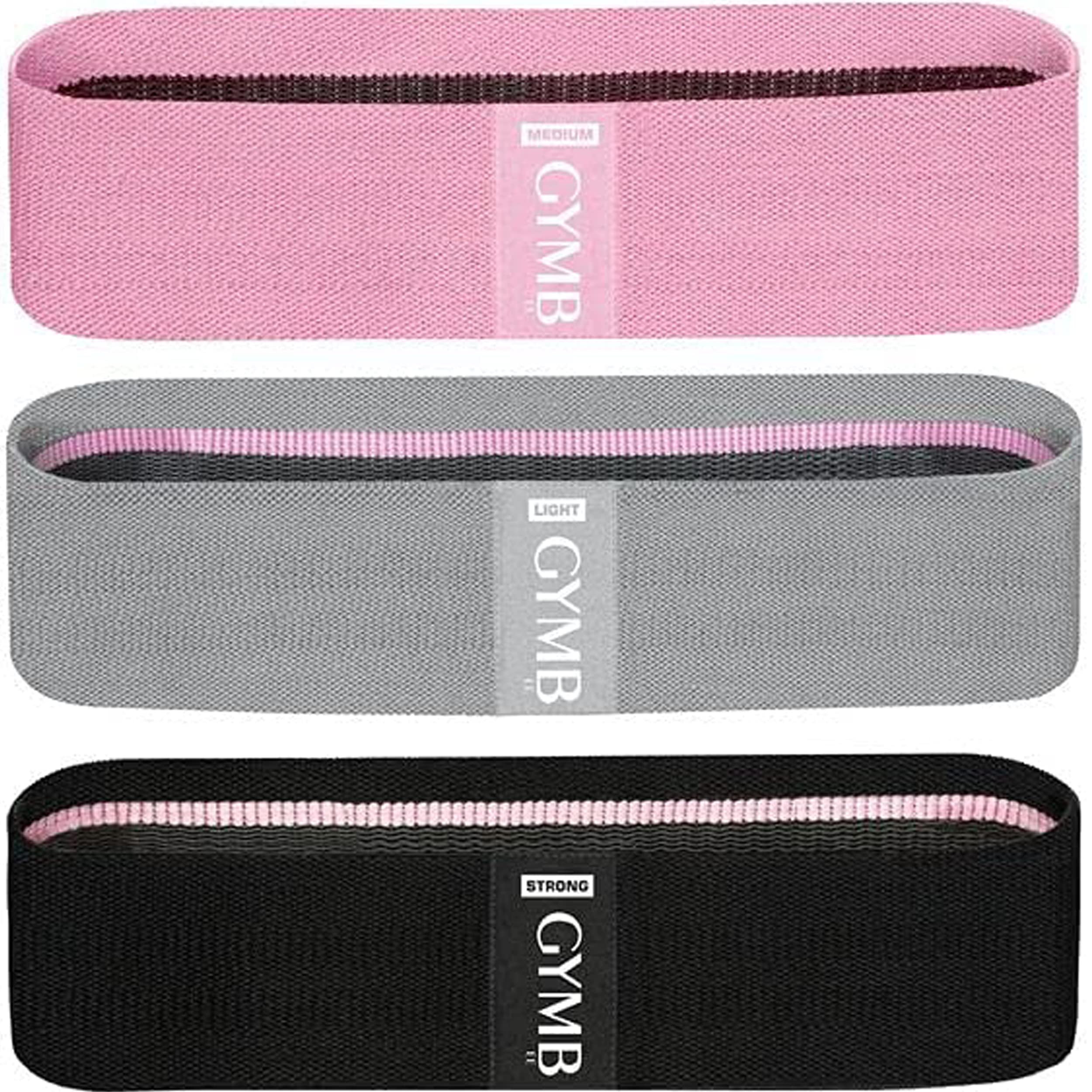 Premium Resistance Bands for Workouts - Non-Slip Exercise Bands for Glutes, Thighs & Legs - Gym & Home Fitness, Yoga, Strength Training & Pilates for Men & Women - 3 Levels - Perfect for Home Gym, Outdoor Training & Physical Therapy