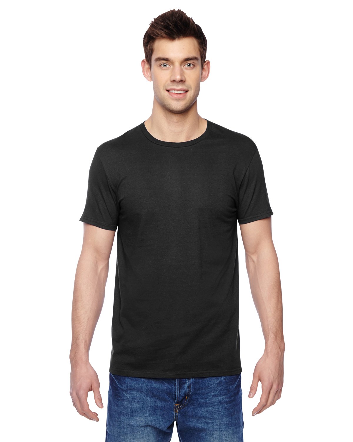 Fruit of the Loom Men's Soft Cotton Crew Neck T-Shirt Pack - Comfortable Basic Tees for Casual Wear, Gym & Layering