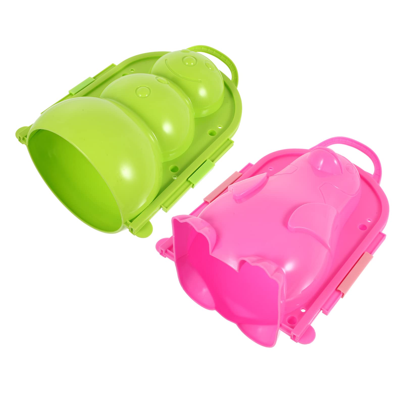 EXCEART 2 Pack Snowball Maker Clips - Plastic Winter Snowball Molds for Kids Outdoor Play - Perfect for Snowball Fights, Winter Games & Family Fun in Snowy Weather