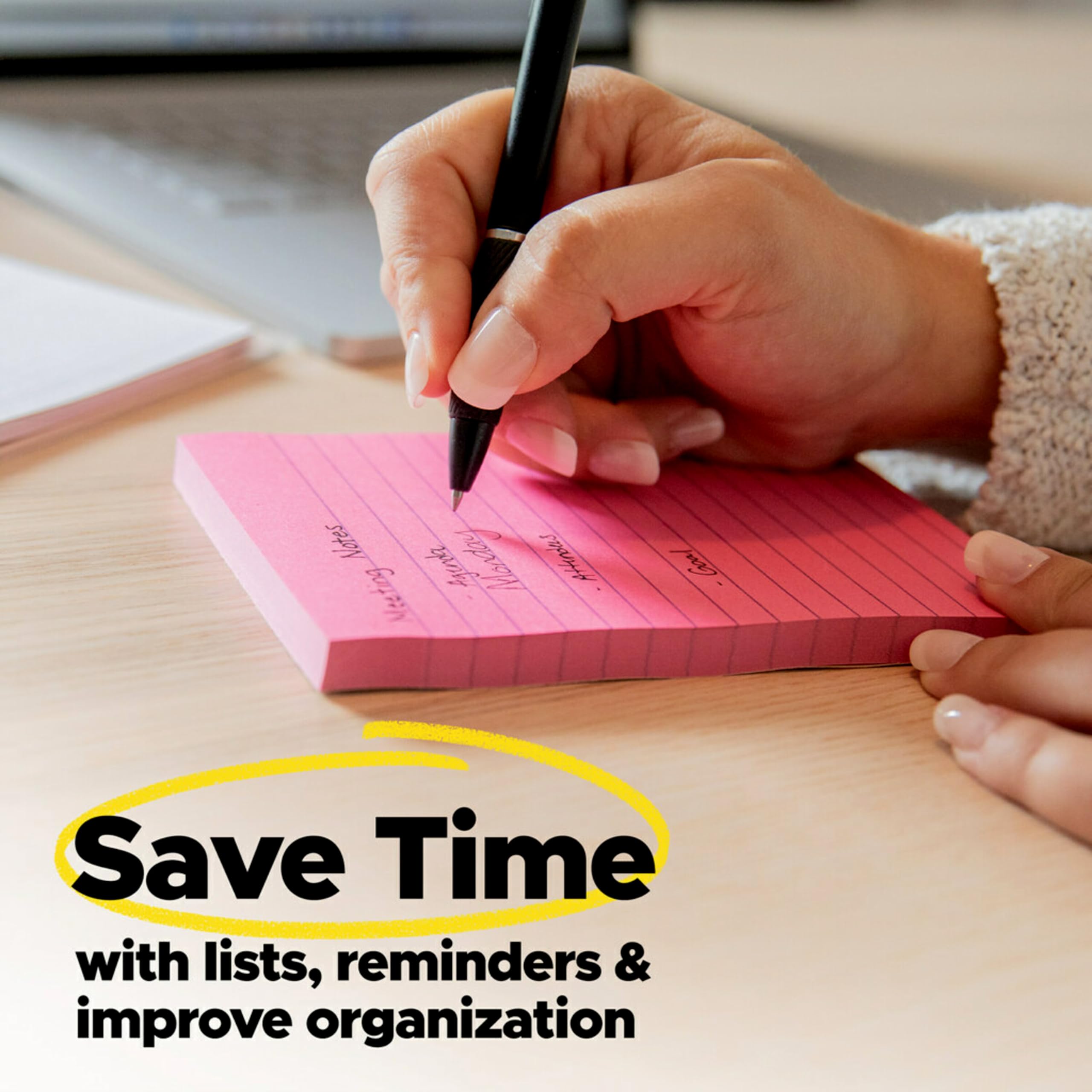 Post-it Super Sticky Notes - 10 Pads, 1.875 x 1.875 Inches, Strong Adhesive for Vertical Surfaces - Perfect for Office, School, Home & Work (Canary Yellow) | Organize Tasks on Monitors, Walls, Windows & Whiteboards