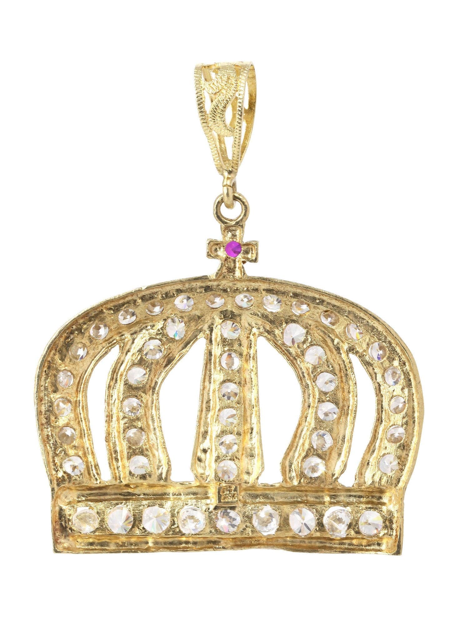 10K Gold Crown Pendant Necklace - 16.5 Grams (0.58 oz) | Elegant Jewelry Gift for Women, Men | Perfect for Parties, Weddings & Special Occasions