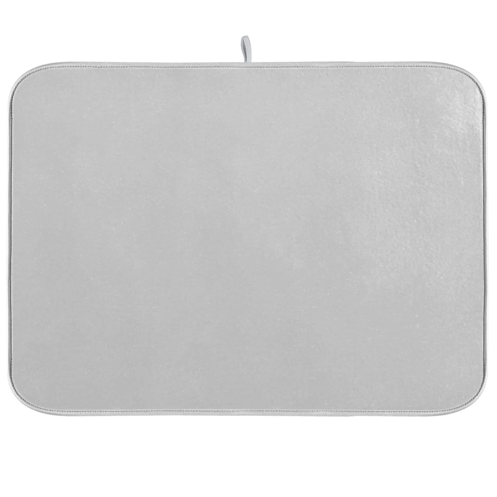 XL Grey Microfiber Dish Drying Mat - 16x18 Inch Heat Resistant Kitchen Counter Drainer Pad | Perfect for Drying Dishes, Utensils & Cookware | Stylish Kitchen Decor Accessory